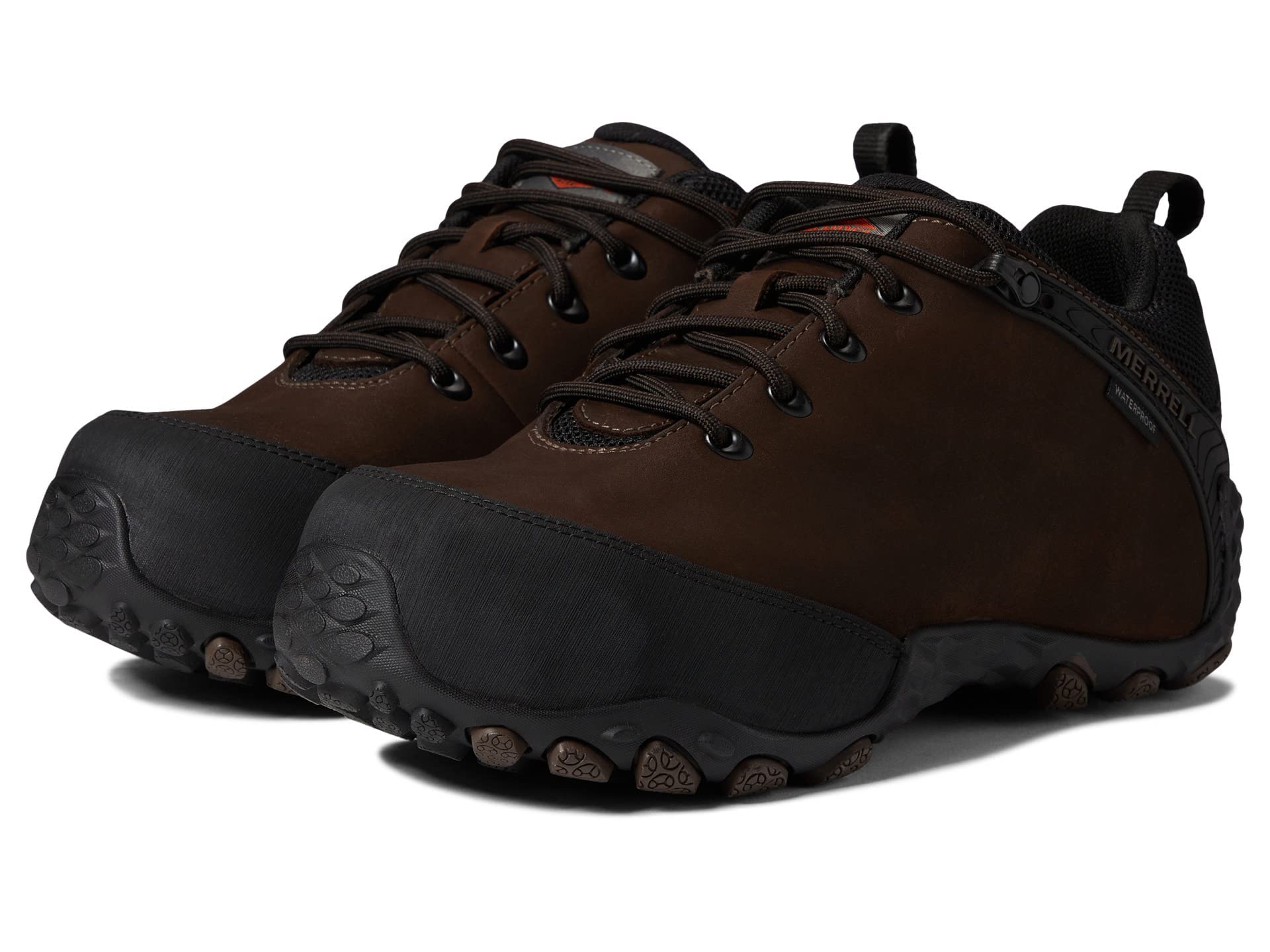 Merrell Men's Chameleon Flux Leather Waterproof Hiking Boots with Carbon Fiber Support - Perfect for Outdoor Adventures, Trail Running & Mountain Climbing