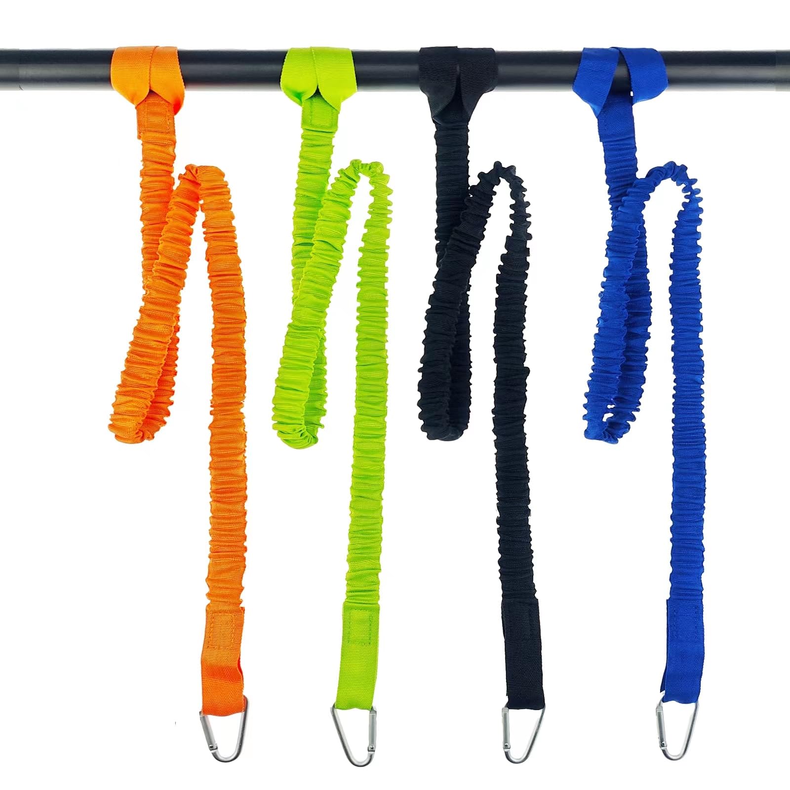 **Stretchable Coiled Kayak Paddle Leash & Fishing Rod Lanyard - Secure Kayak Accessories for Paddles & Fishing Poles - Perfect for Kayaking, Fishing, and Water Sports**