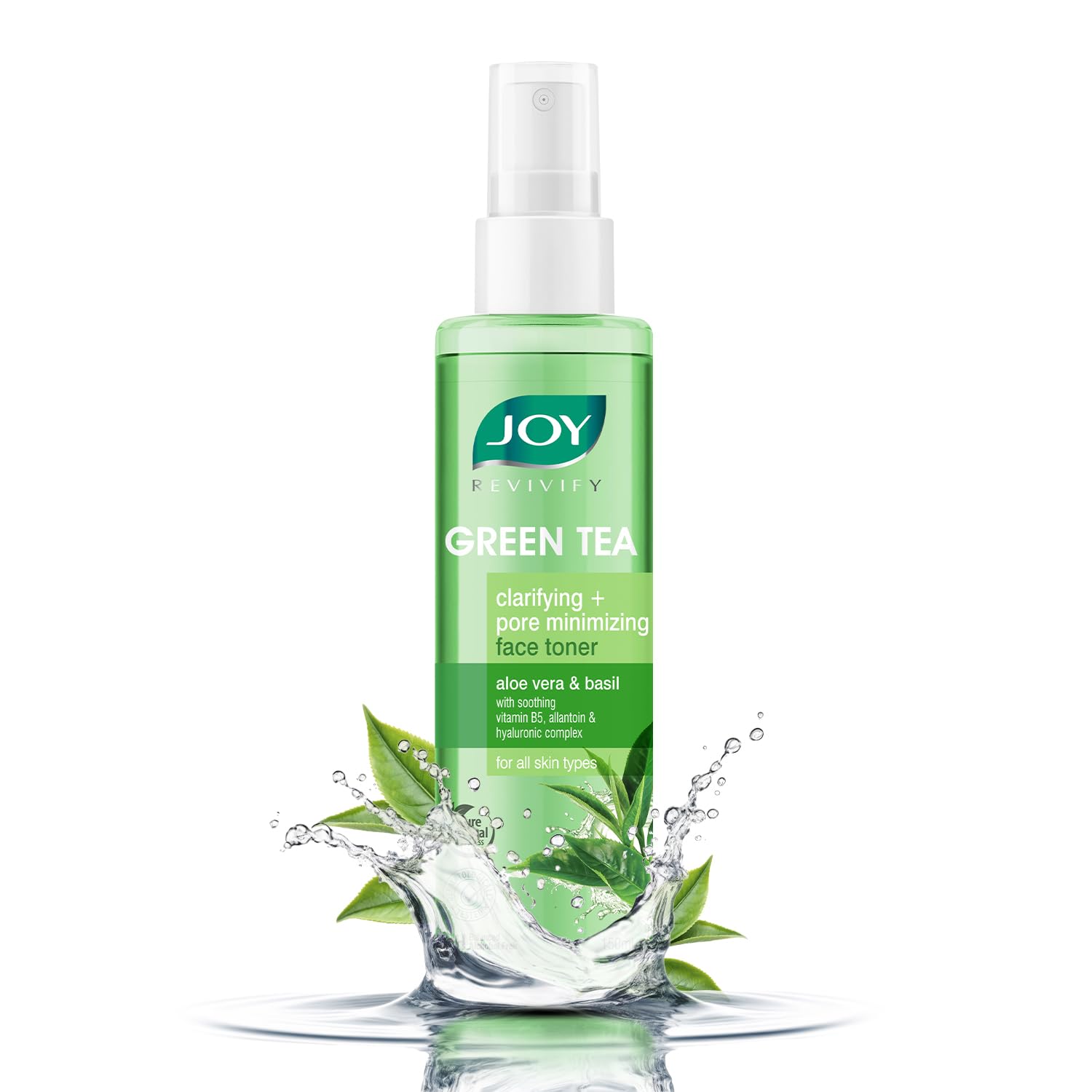 Joy Clarifying & Pore Minimizing Green Tea Face Toner (5.07 fl oz) | Alcohol-Free Hydrating Toner with Aloe Vera, Vitamin E & Hyaluronic Acid | Refreshes & Brightens All Skin Types | Perfect for Morning & Night Skincare Routine