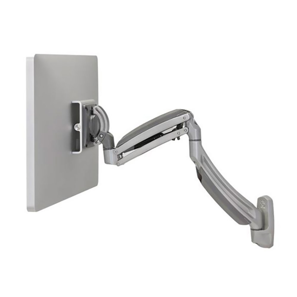 Chief K1 Wall Mount Single Monitor Stand - Adjustable 2L Arm in Silver for Home & Office Workspace Setup
