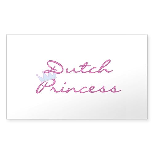 Clear - Dutch Princess Rectangle Sticker