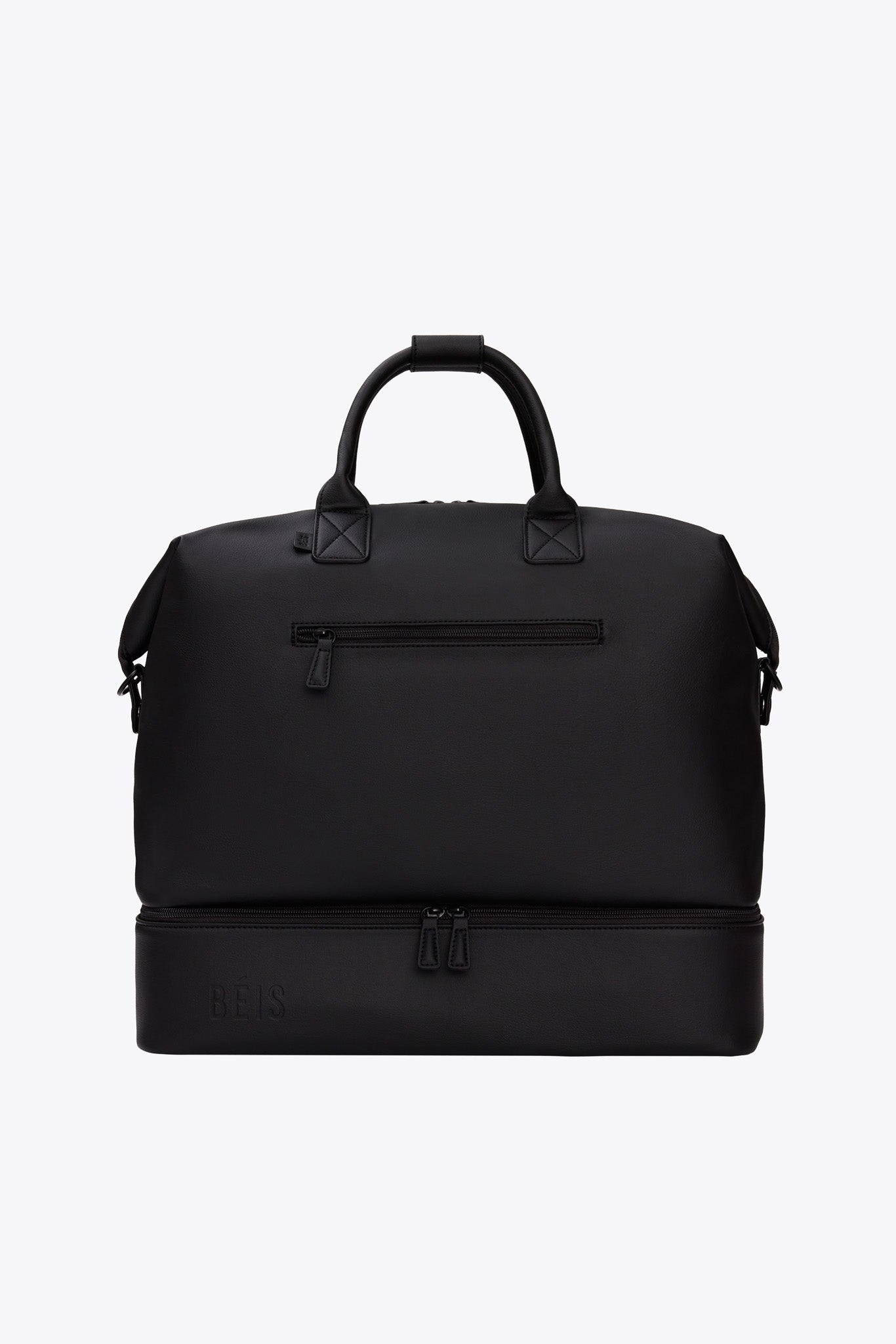 Premium Black Weekender Bag - Stylish & Durable Travel Duffel for Weekend Getaways, Gym, or Business Trips