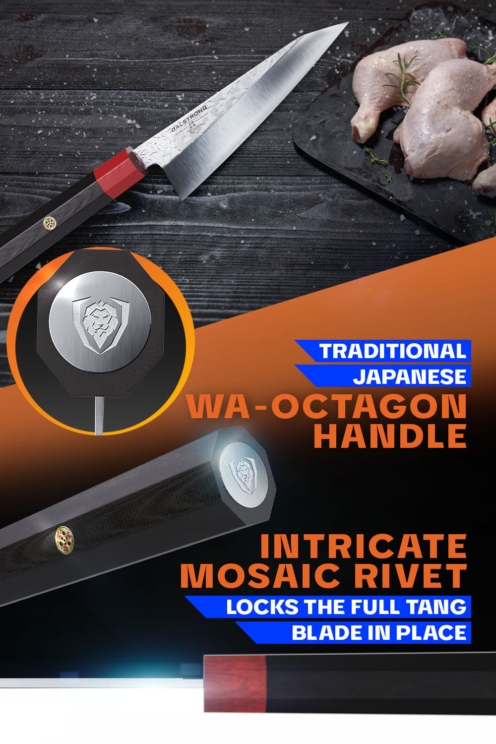 Premium Dalstrong Ronin Series Honesuki Knife 5.5