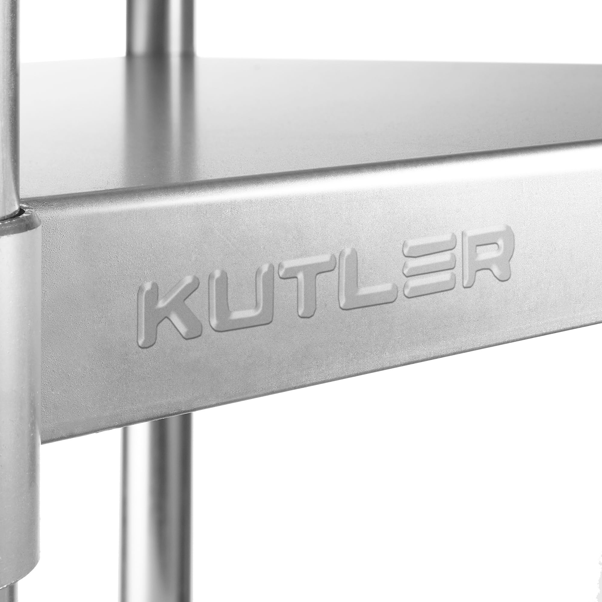KUTLER 30 x 72 Inch Stainless Steel Commercial Work Table - NSF Certified Heavy Duty Kitchen Prep Table with Undershelf for Restaurant, Hotel & Home Use - Perfect for Food Preparation, Baking, and Catering Services