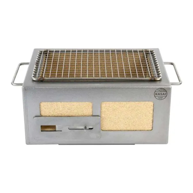 Nano Pro Kasai Konro Portable Charcoal Grill with Stainless Steel Frame V2 - Perfect for Backyard BBQs, Camping & Outdoor Cooking