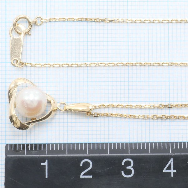 18K Yellow Gold Pearl Necklace for Women - Elegant & Timeless Jewelry Gift for Birthday, Anniversary, Wedding, or Special Occasions