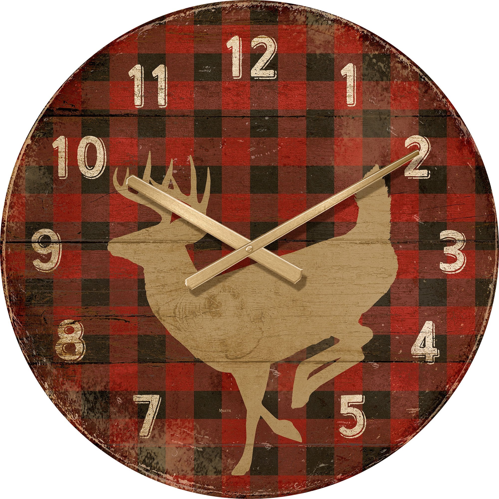 Red Plaid Deer Print T-Shirt - Stylish Casual Graphic Tee for Men & Women - Perfect for Outdoor Adventures, Camping, and Holiday Gatherings