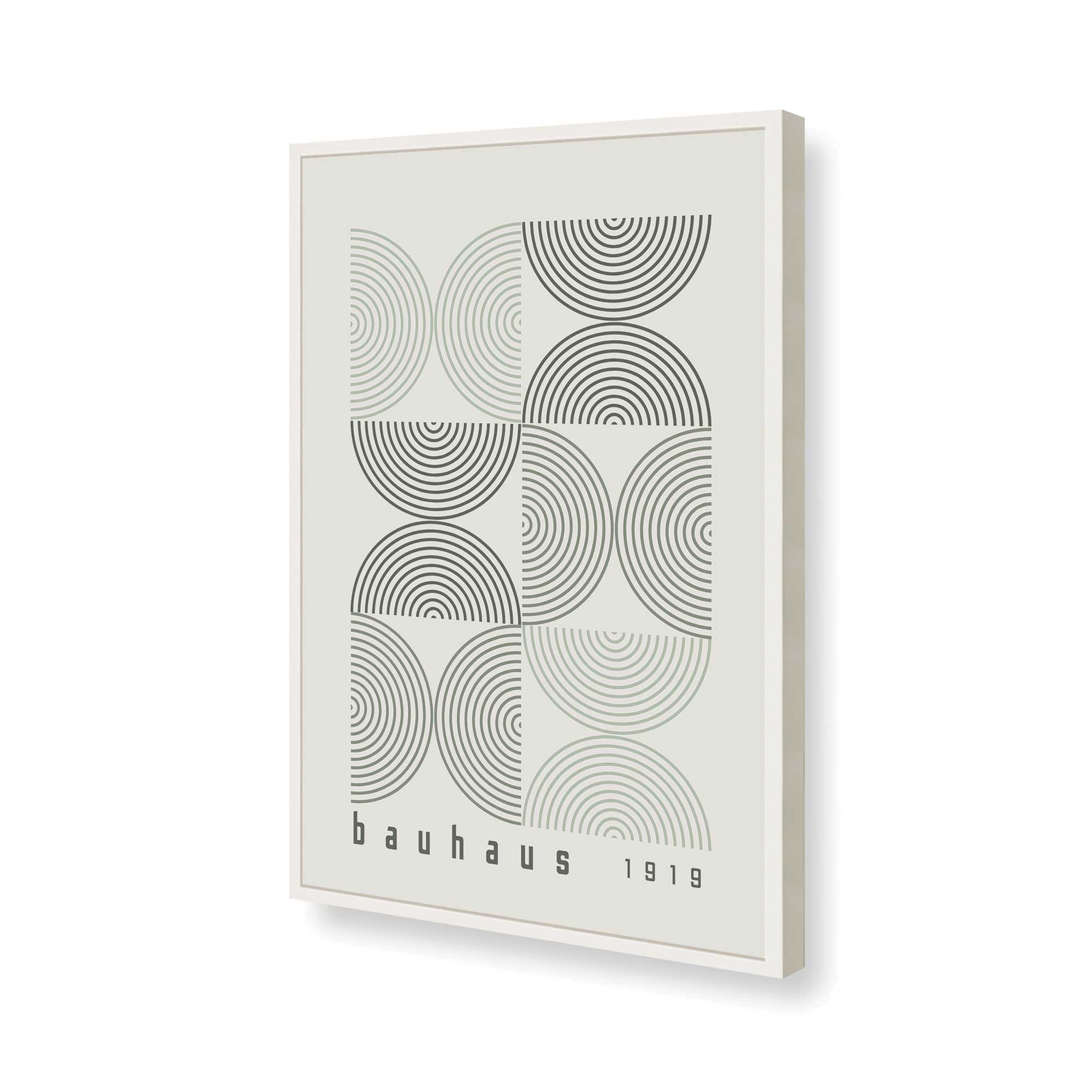 Modern Green Bauhaus Art Print - Abstract Composition Poster for Home & Office Decor | Wall Art for Living Room, Bedroom, or Workspace