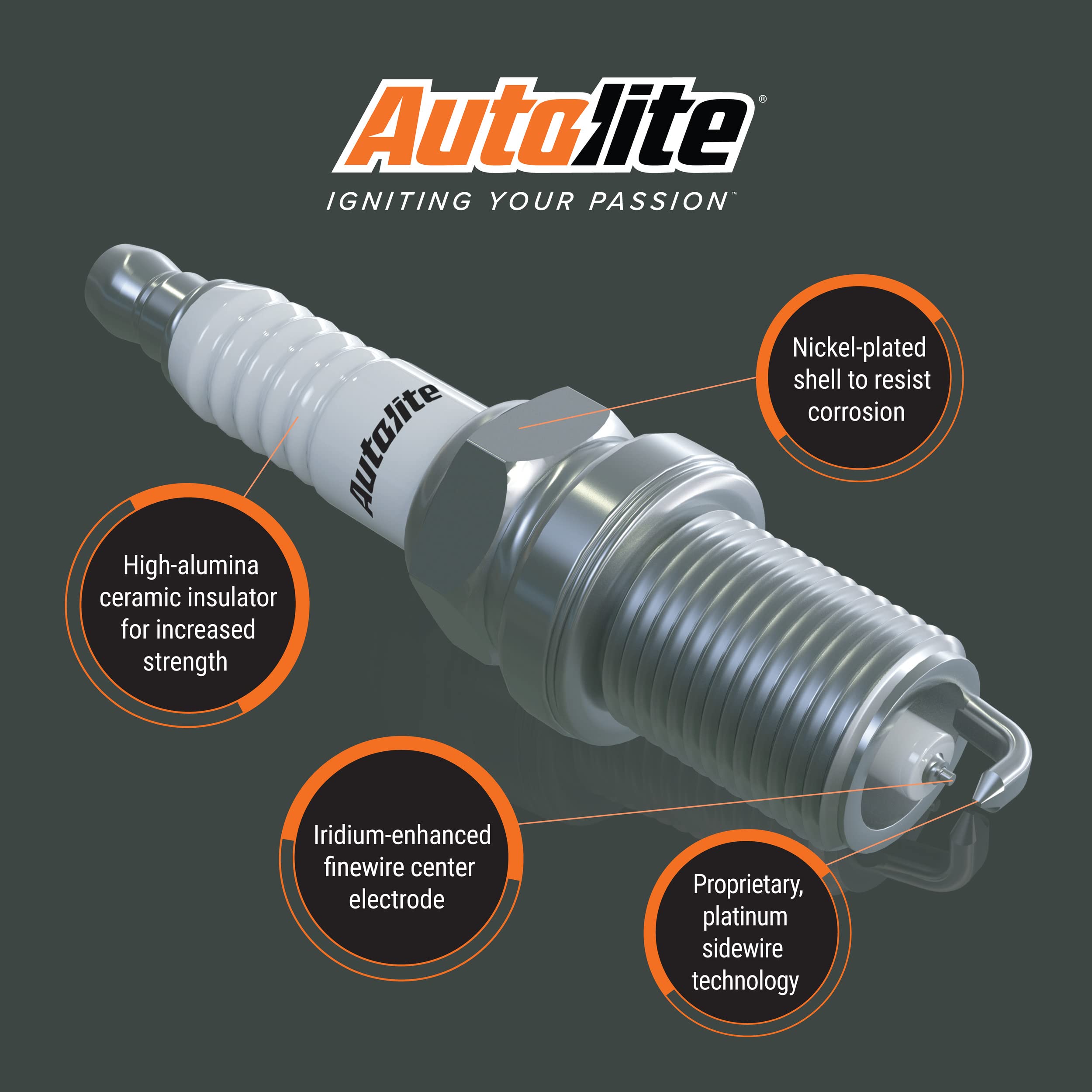 Autolite Iridium XP XP5243 Spark Plug - High Performance Replacement for Cars & Trucks - 1 Pack - Ideal for Improved Fuel Efficiency & Engine Power