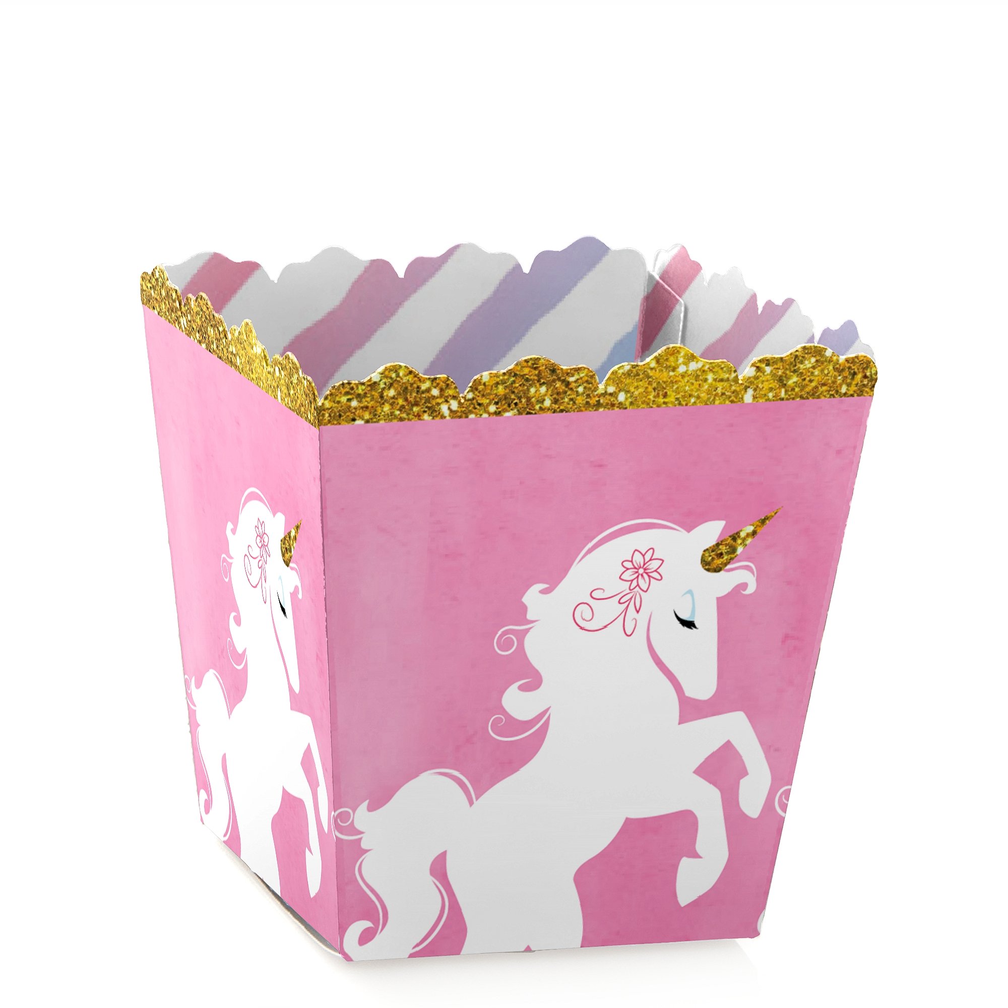 Big Dot of Happiness Rainbow Unicorn Party Favor Boxes - 12 Pack Mini Treat Boxes for Baby Showers, Birthday Parties & Magical Celebrations - Perfect for Candy, Gifts & Party Favors