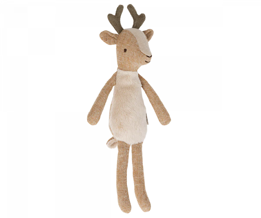 Maileg Mother Deer Plush Toy - Adorable Stuffed Animal for Kids' Room Decor & Nursery Gifts | Perfect for Playtime, Cuddling & Scandinavian-Inspired Children's Spaces