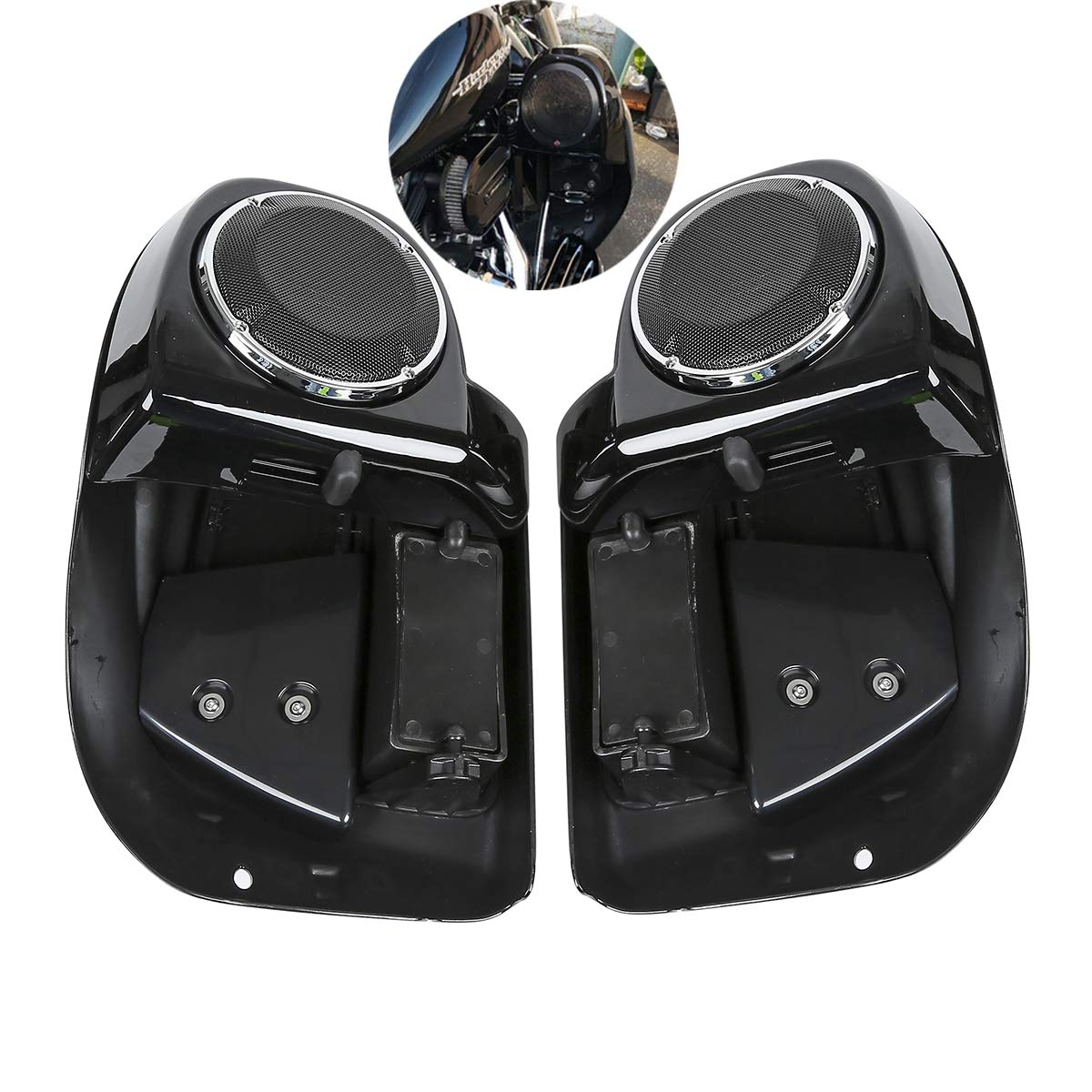 XFMT Motorcycle Lower Vented Leg Fairing with 6.5