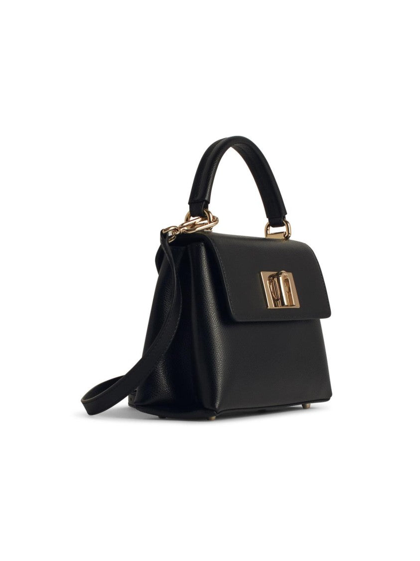 1927 Mini Leather Crossbody Bag for Women - Stylish Black Small Purse for Everyday Use, Work, and Evening Out