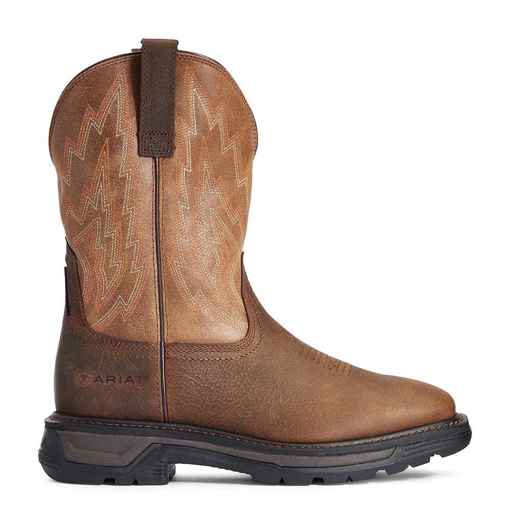 Ariat Men's Big Rig Work Boot - Waterproof Steel Toe, Slip Resistant, Comfortable for Construction & Heavy Duty Work | Perfect for Outdoor Jobs, Ranch Work & Industrial Safety