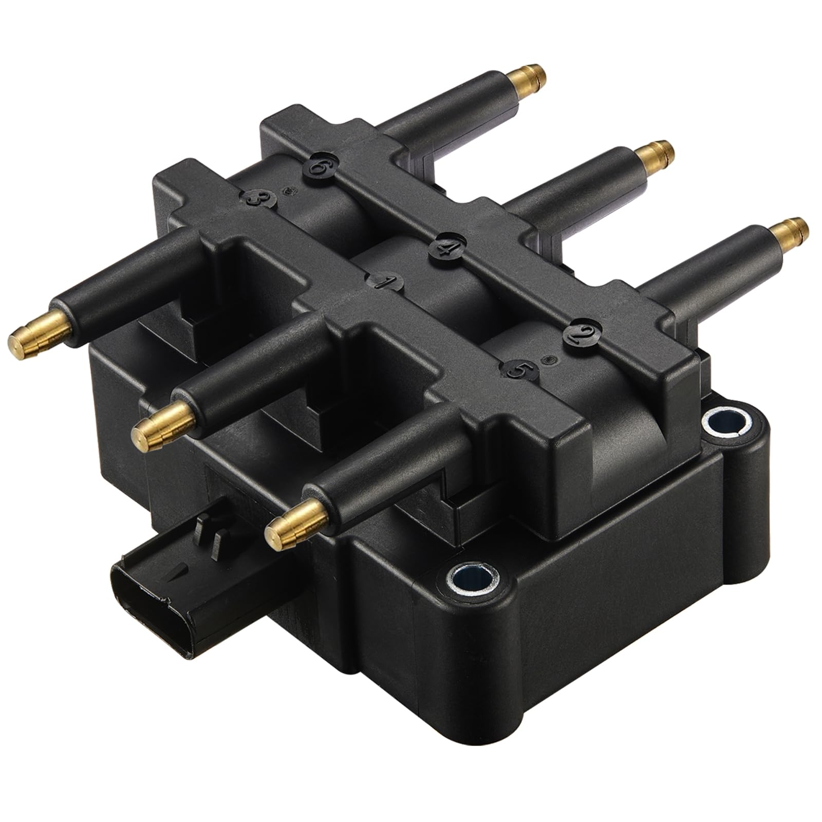 BDFHYK Ignition Coil Pack UF305 - Compatible with Chrysler Pacifica, Town & Country, Voyager, Dodge Caravan, Grand Caravan, Jeep Wrangler, Volkswagen Routan 3.3L 3.8L V6 - Replacement for C1442 UF412 - High Performance Engine Ignition Part for Smoother Acceleration & Better Fuel Efficiency
