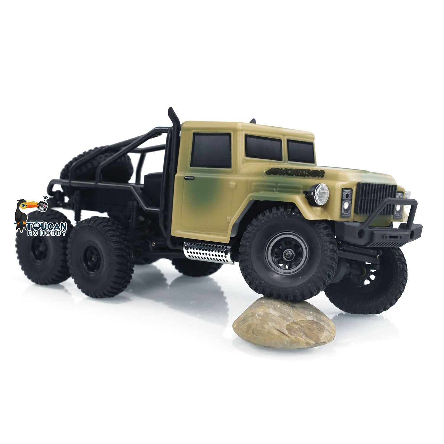 1/18 Scale RC Rock Crawler Car - Hobby Plus 6x6 Remote Control Off-Road Vehicle with Electric Motor, Radio Control & LED Lights | US Stock | Perfect for Off-Road Adventures, Backyard Crawling & RC Hobby Enthusiasts