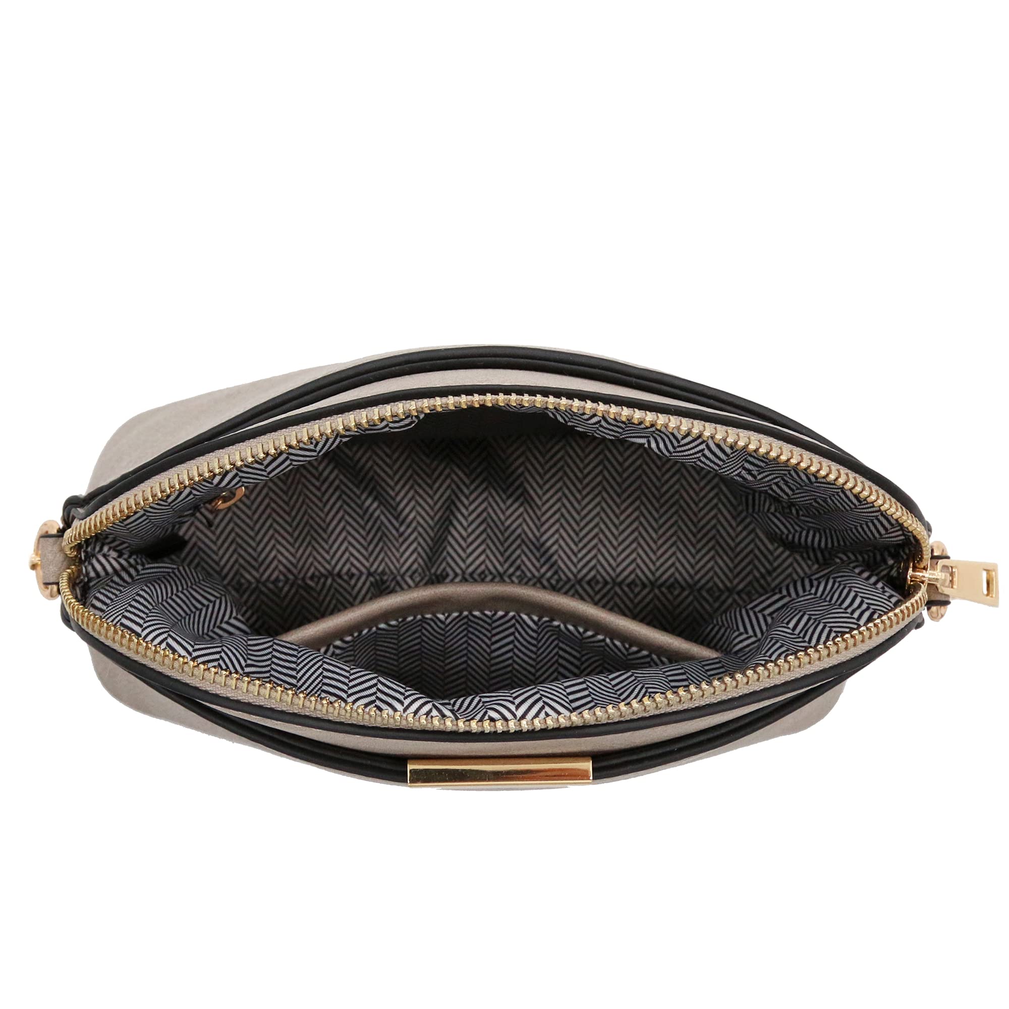 FashionPuzzle Faux Leather Small Dome Crossbody Bag with Adjustable Chain Strap - Perfect for Women's Daily Use, Shopping, Travel & Parties