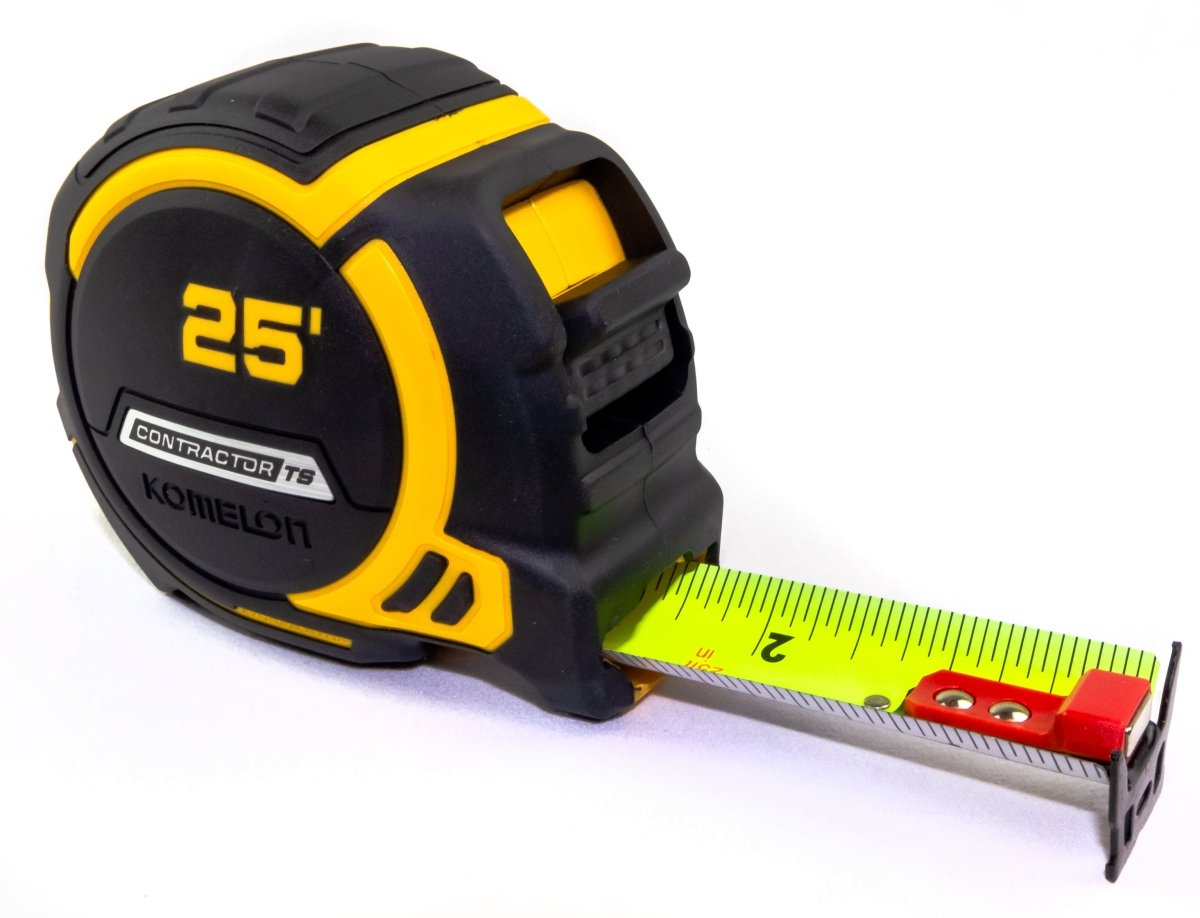 Professional 25FT Contractor Tape Measure - Heavy Duty Retractable Measuring Tool for Construction, Carpentry & DIY Projects | Perfect for Builders, Engineers & Home Renovations