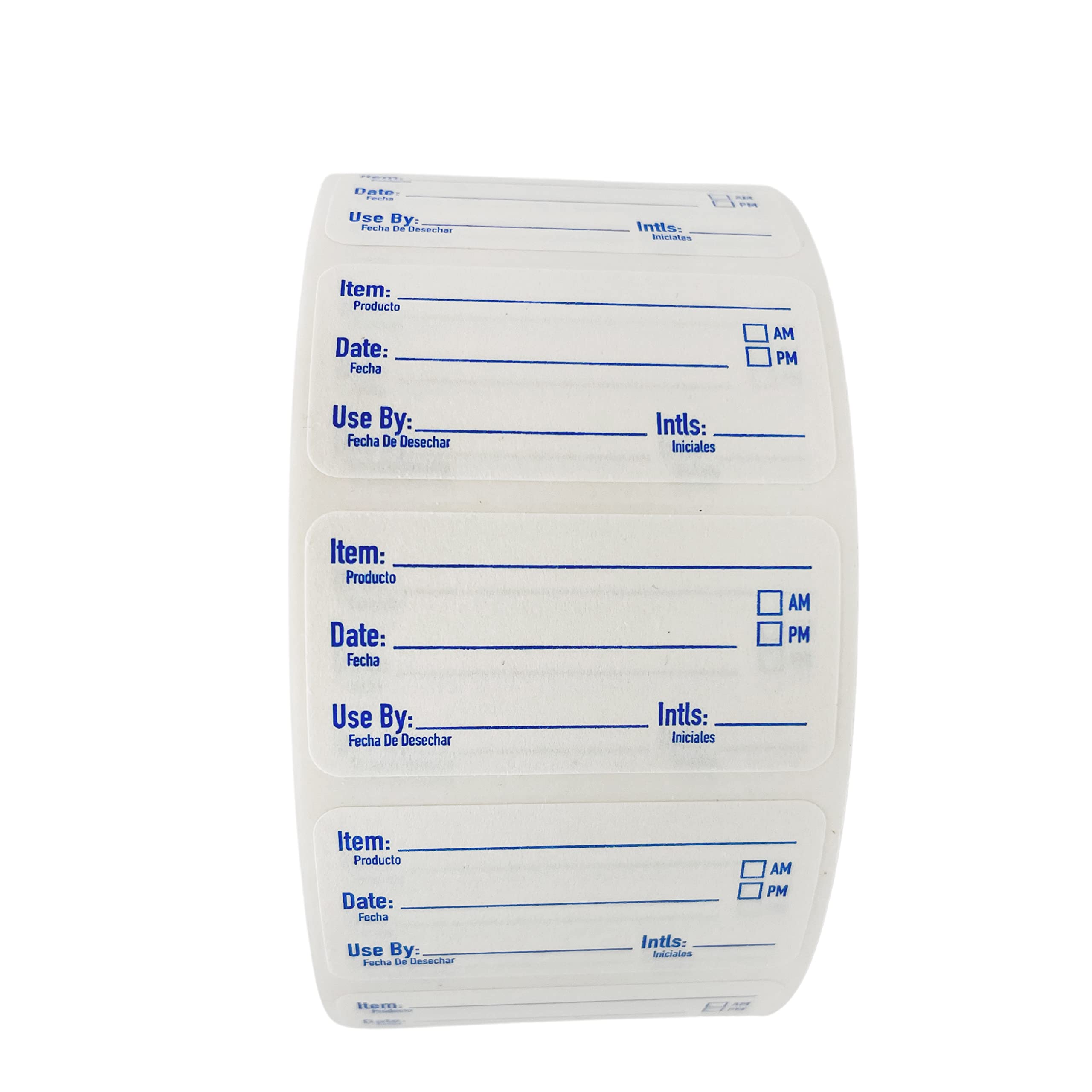 Dissolvable Food Labels for Containers 2x1 Inch - 250 Washable & Removable Canning Labels for Jars, Freezer & Food Storage - Eco-Friendly Dissolving Stickers for Kitchen Organization & Meal Prep