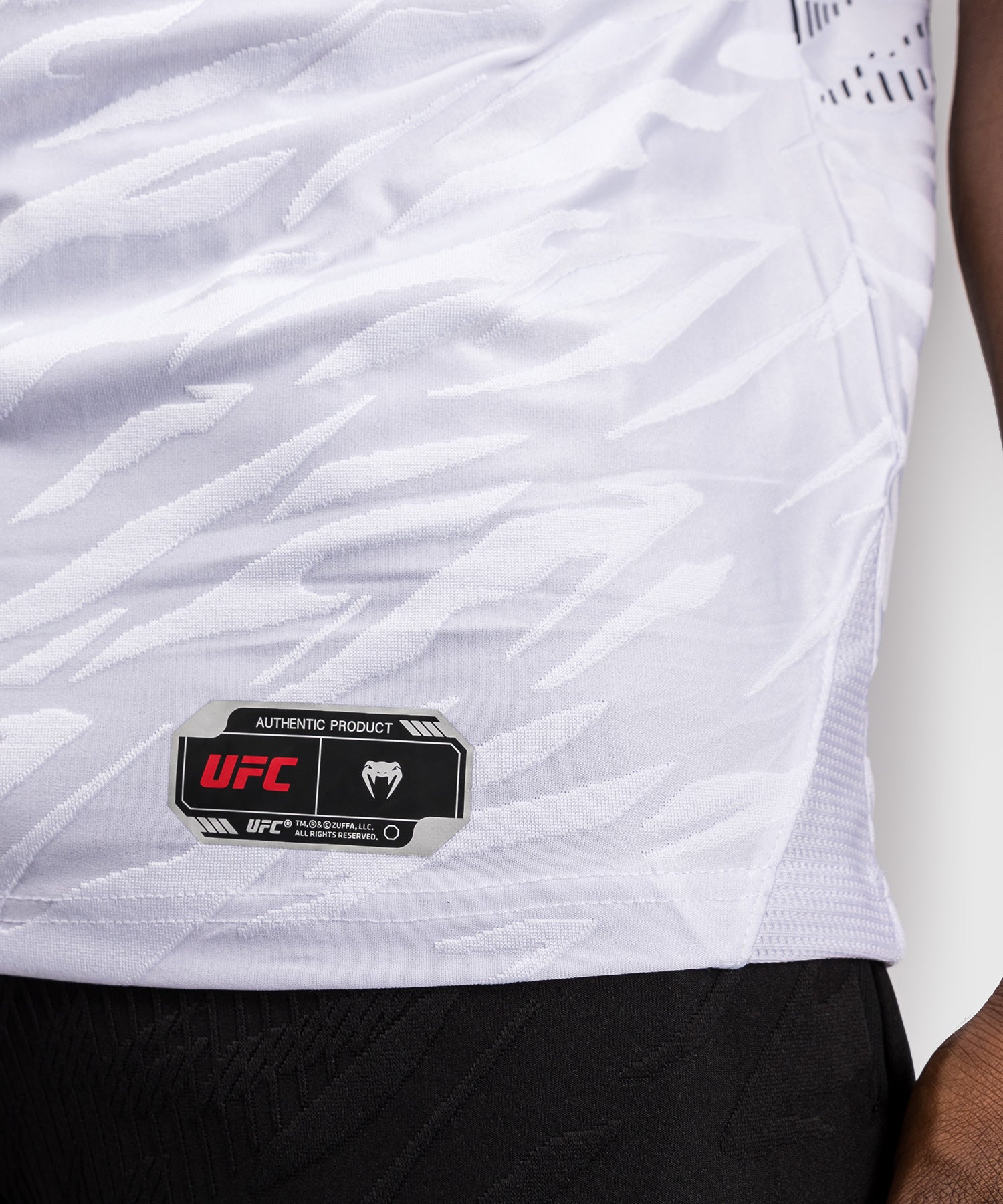 Venum UFC Fusion Personalized Authentic Fight Night Jersey for Men - White | MMA Walkout Shirt for Training & Events