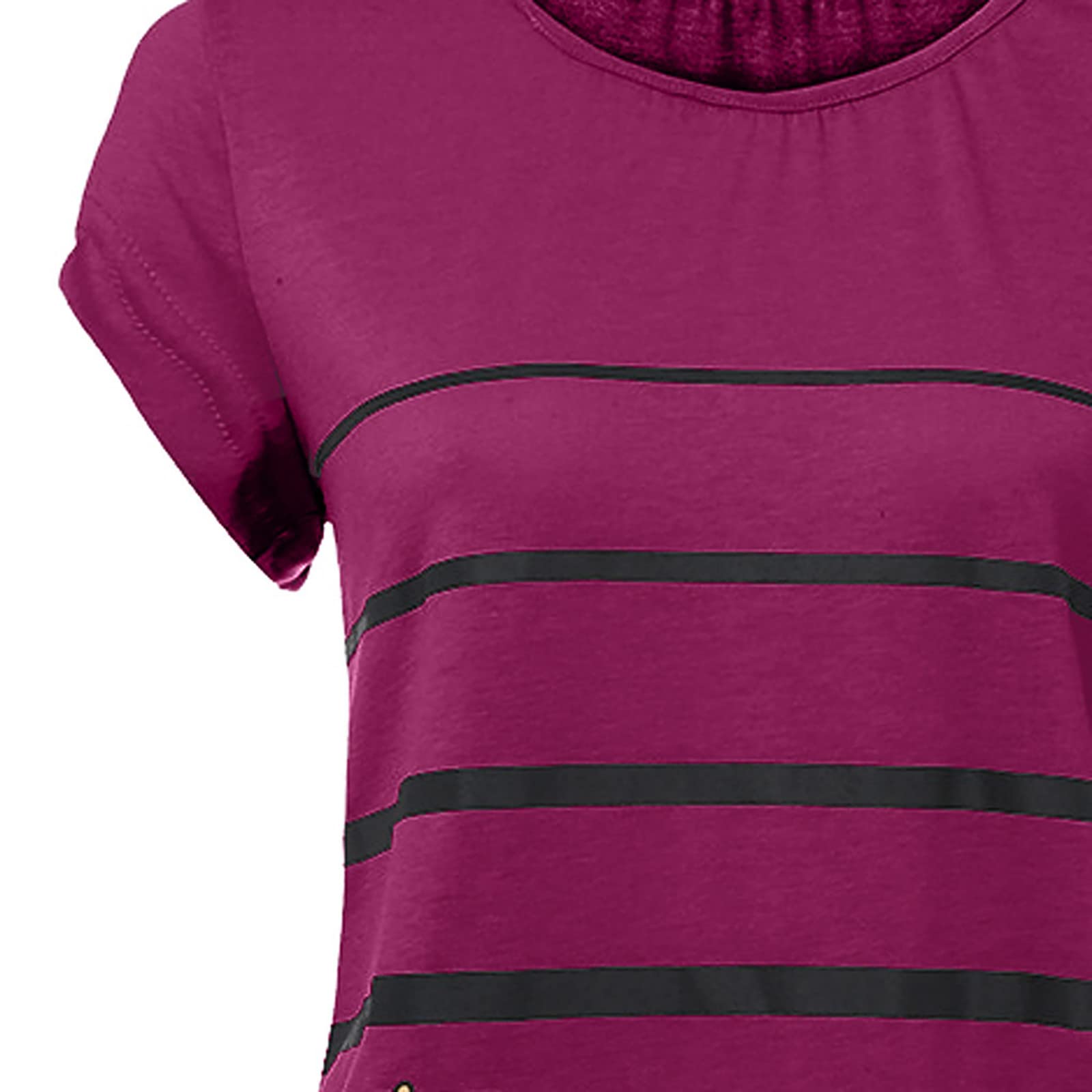 Funny Maternity T-Shirt with Baby Print & Stripes - Cute Short Sleeve Pregnancy Top for Women | Perfect for Baby Showers, Maternity Photos & Casual Wear
