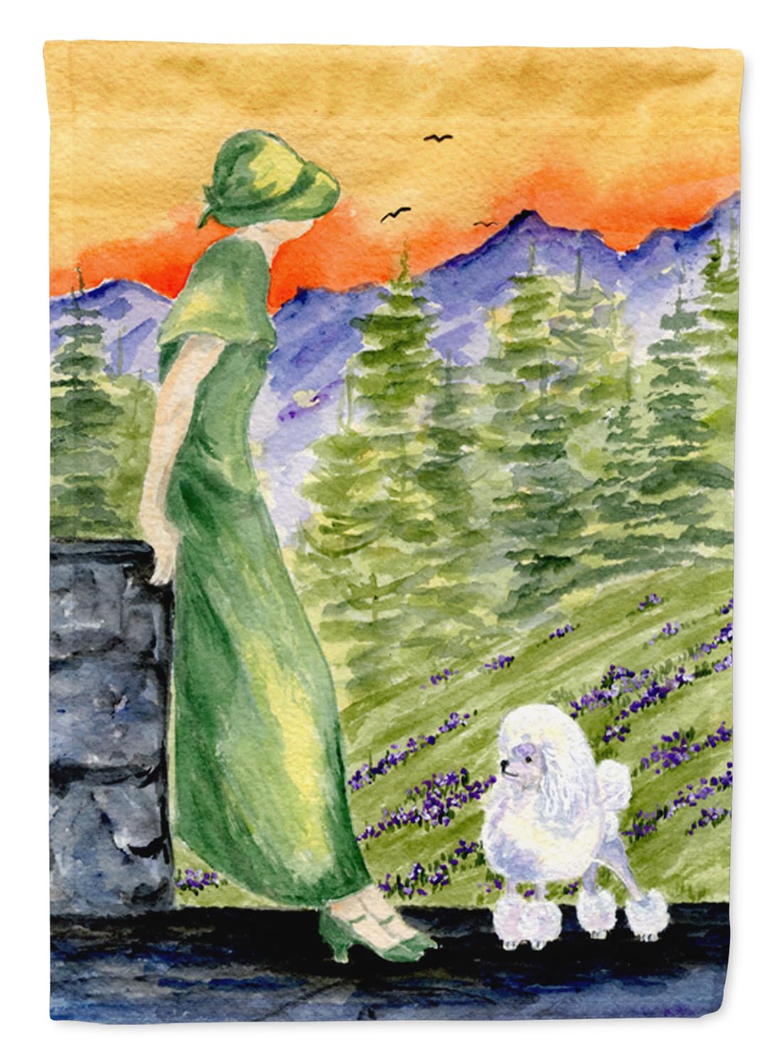 Caroline's Treasures SS8618GF Poodle Garden Flag - Colorful Decorative Yard Banner for Mailbox, Patio & Flower Beds | Weather-Resistant Outdoor Decor for Spring, Summer & Fall Seasons