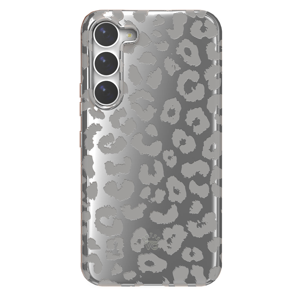 Samsung Phone Case - Chrome Leopard Print Protective Cover for Galaxy S21/S20/Note 20 - Stylish & Durable for Daily Use, Travel & Outdoor Activities