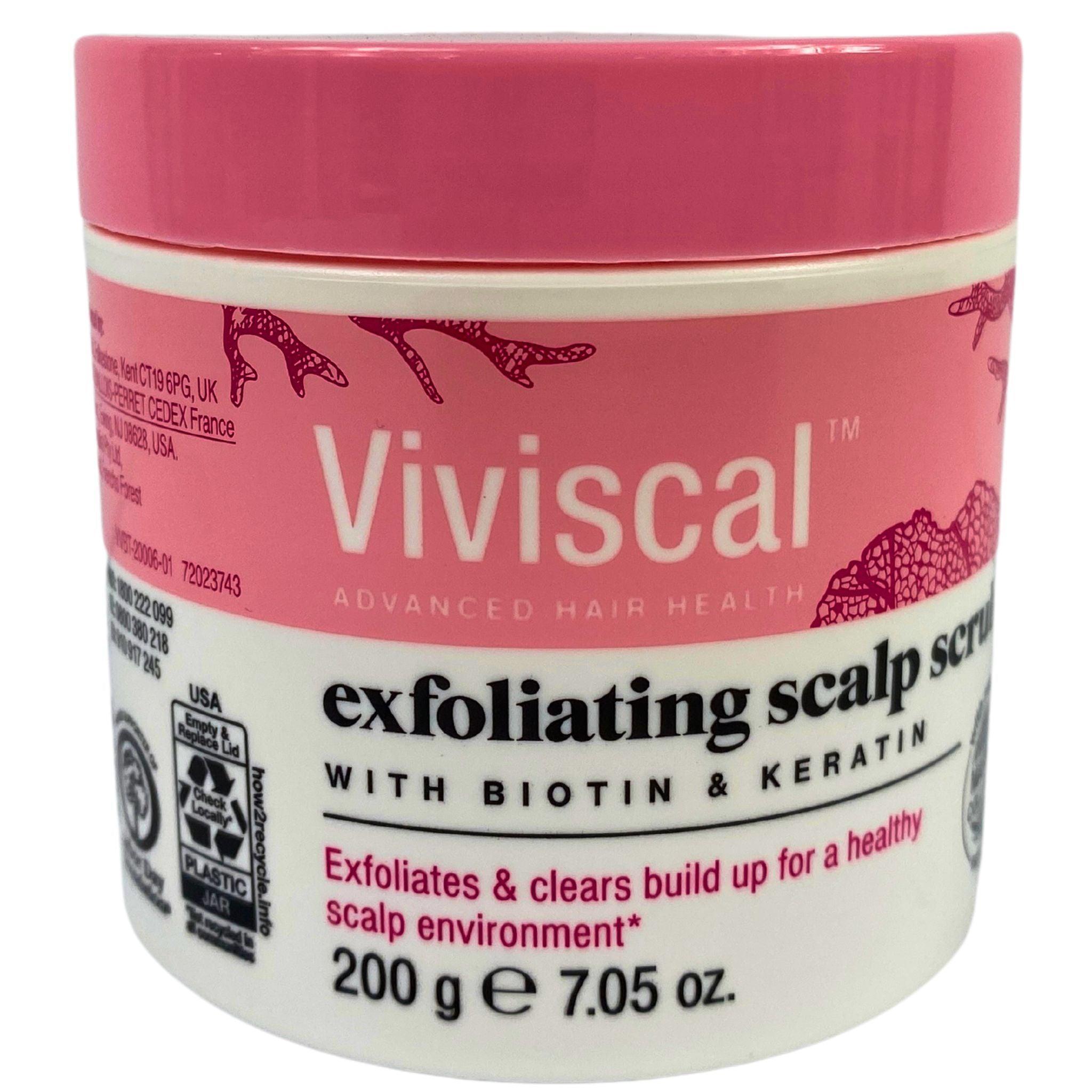 Viviscal Exfoliating Scalp Scrub with Biotin & Keratin for Hair Growth - 7.05 oz (35 Pcs) - Gentle Scalp Treatment for Dandruff & Dry Scalp - Perfect for Men & Women at Home Hair Care Routine