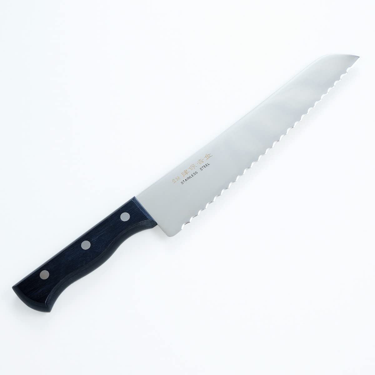 Premium Japanese Stainless Steel Bread Knife - TSUBO YOSHIKANE Reito Bocho Frozen Food & Kitchen Knife - Perfect for Slicing Bread, Cakes & Frozen Foods - Made in Japan