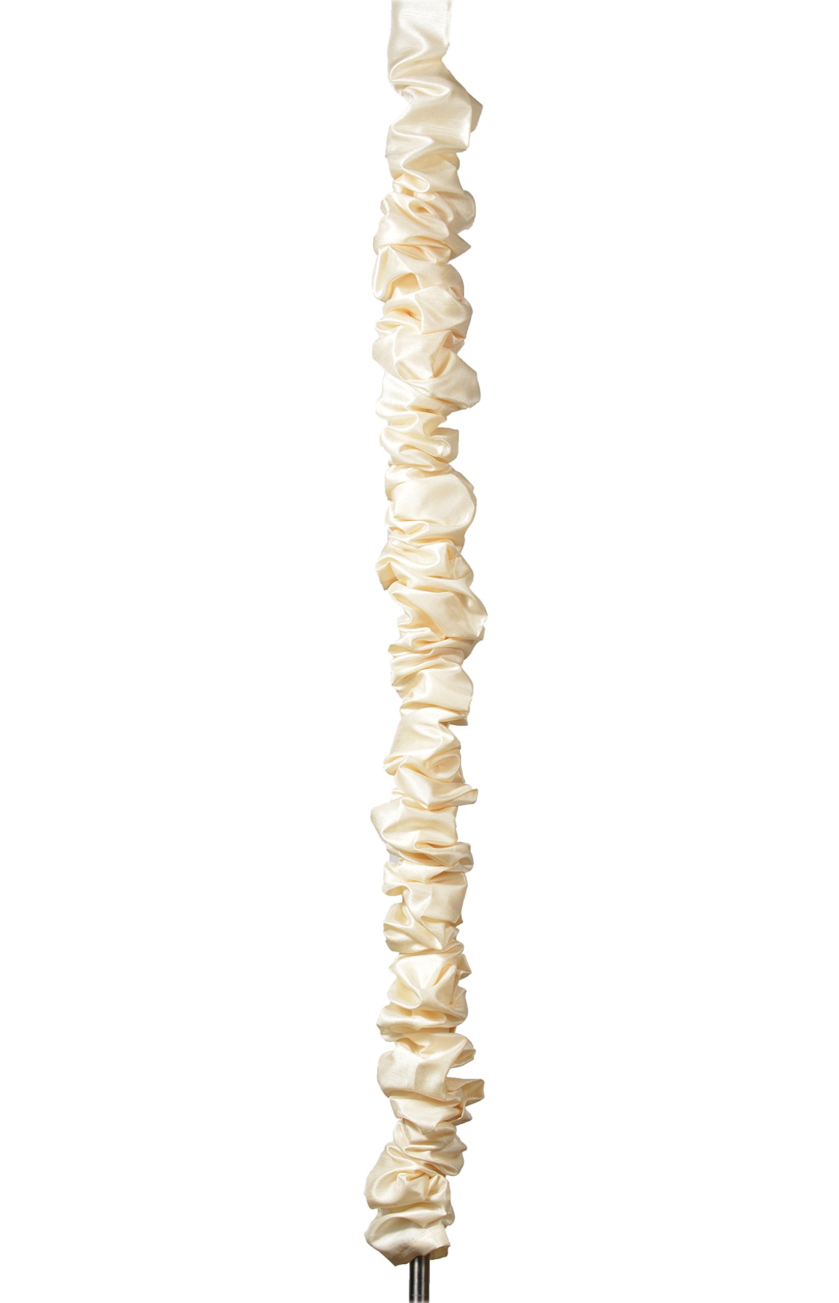 Urbanest 9-Foot Chandelier Chain Cord Cover - Cream Faux Silk Fabric for Ceiling Light Fixtures | Elegant Dining Room & Living Room Lighting Decoration