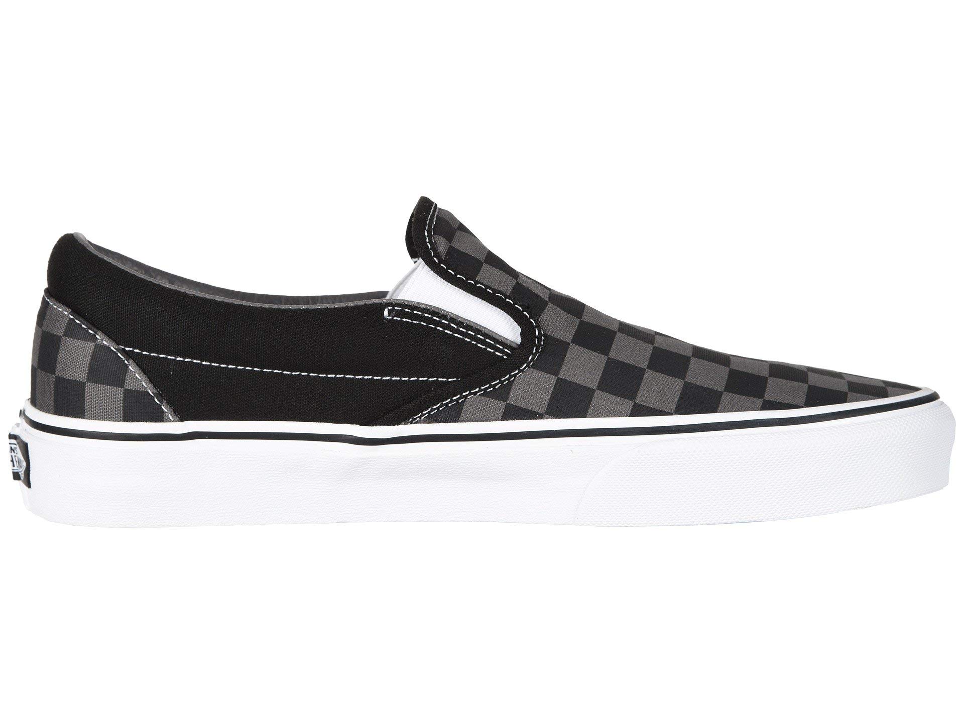 Vans Classic Slip-On Sneakers for Men & Women - Black/Pewter | Comfortable Casual Shoes for Walking, Skateboarding & Everyday Wear