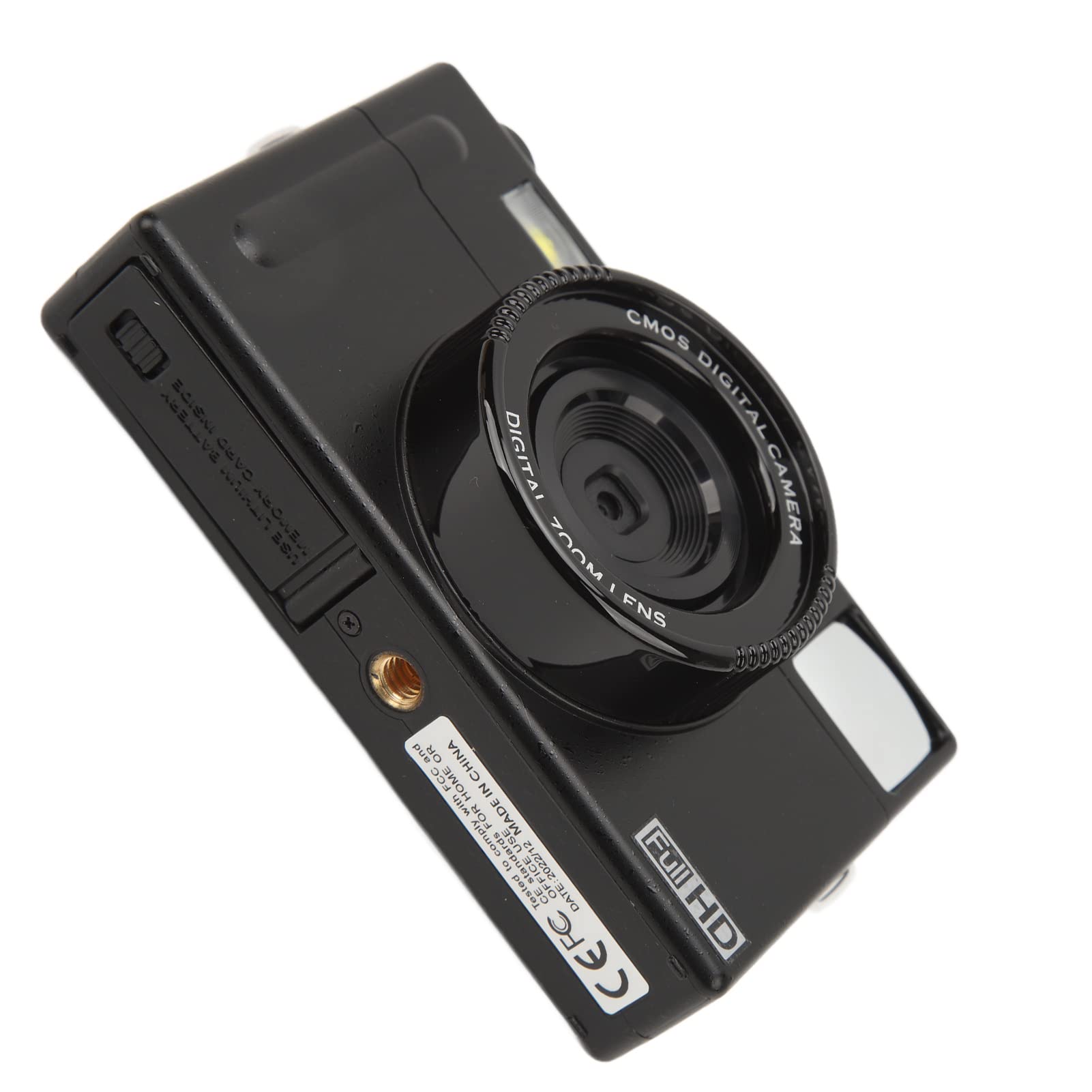 48MP Digital Camera with 4K Video, Dual Screen & Self Timer - Compact HD Camcorder for Baby Growth, Travel, Wedding Photography | Face Detection & Fill Light (Black) - Perfect for Family Events, Vlogging & Outdoor Adventures