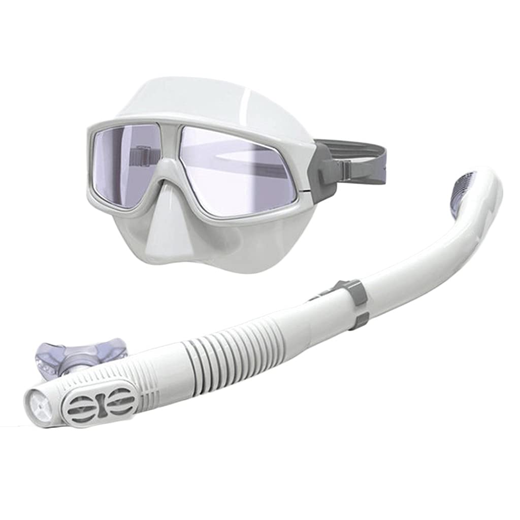 Premium Unisex Snorkeling Mask & Goggles Set - Panoramic View, Anti-Fog, Dry Top Design for Adults - Ideal for Scuba Diving, Snorkeling & Water Sports (Multiple Colors & Sizes Available) - Perfect for Beach Vacations, Pool Parties & Underwater Exploration