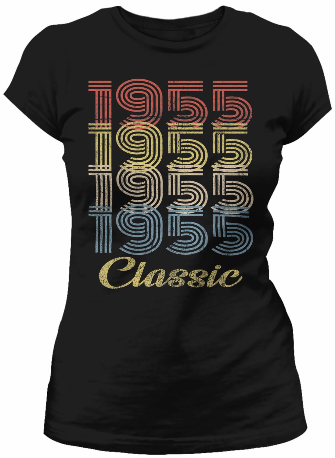 70th Birthday Gift for Women - Vintage 1955 Retro Style Birthday T-Shirt - Perfect 70th Birthday Party Outfit & Grandma Gift Idea