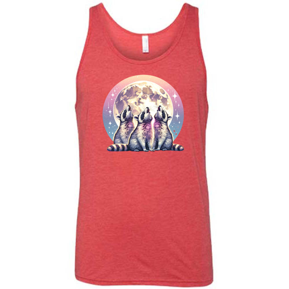 Stylish Raccoon Moon Graphic T-Shirt for Men & Women - Perfect for Casual Wear, Outdoor Adventures, and Animal Lover Gifts