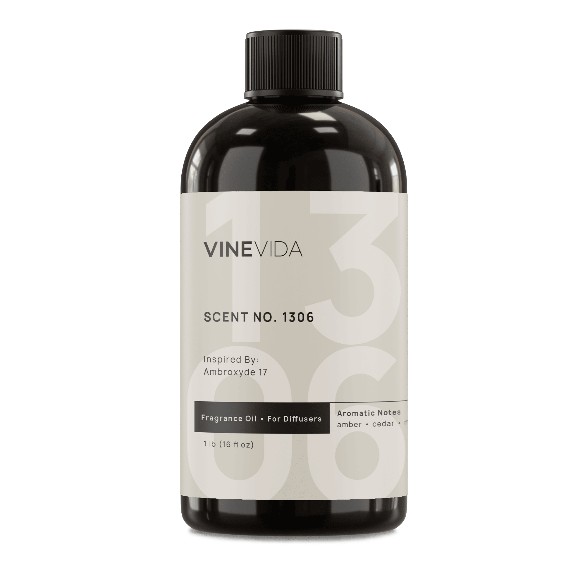 Premium NO. 1306 Fragrance Oil for Diffusers - Le Labo Ambroxyde 17 Inspired Scent | Home, Office & Spa Aromatherapy Essential Oil for Relaxation & Stress Relief