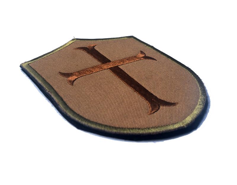 Crusader Knights Hook and Loop Tactical Badge Patch - Ideal for Military Uniforms, Tactical Gear, and Cosplay Costumes