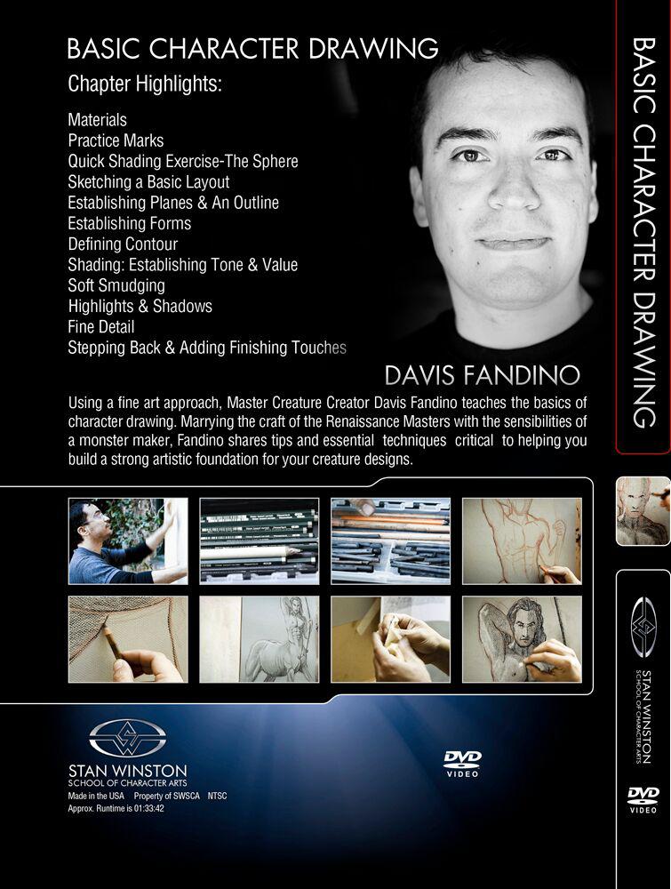 Stan Winston Studio Basic Character Drawing DVD - Learn Professional Character Design Techniques for Animation & Film Making | Perfect for Artists & Beginners