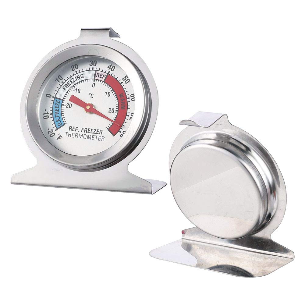 Refrigerator Freezer Thermometer - Large Dial Digital Temperature Gauge for Fridge, Cooler & Freezer (4-Pack) | Perfect for Home Kitchen, Restaurant & Food Storage Monitoring