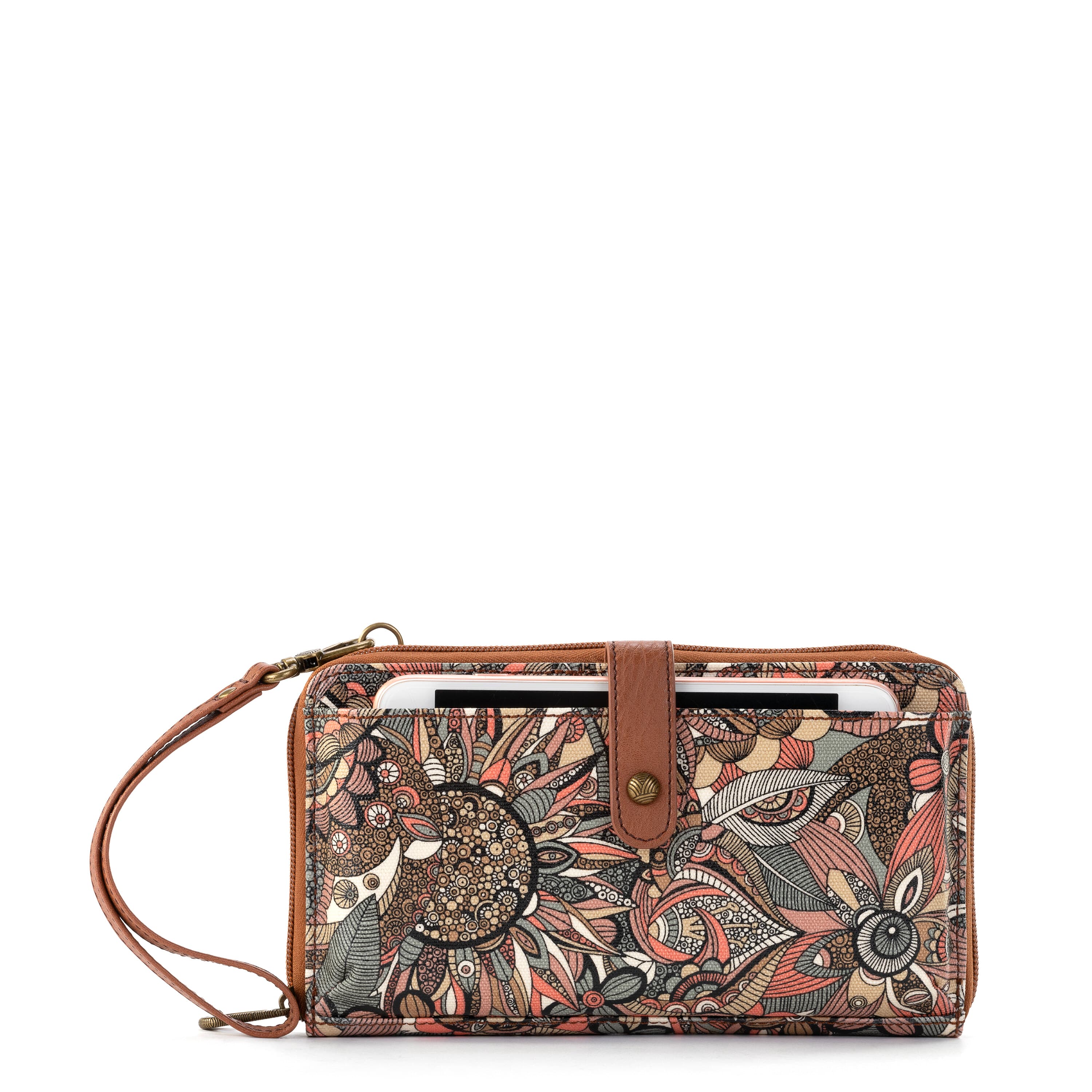 Premium Canvas Smartphone Wallet - Sienna Spirit Desert Design for iPhone & Android - Perfect for Travel, Shopping & Everyday Use