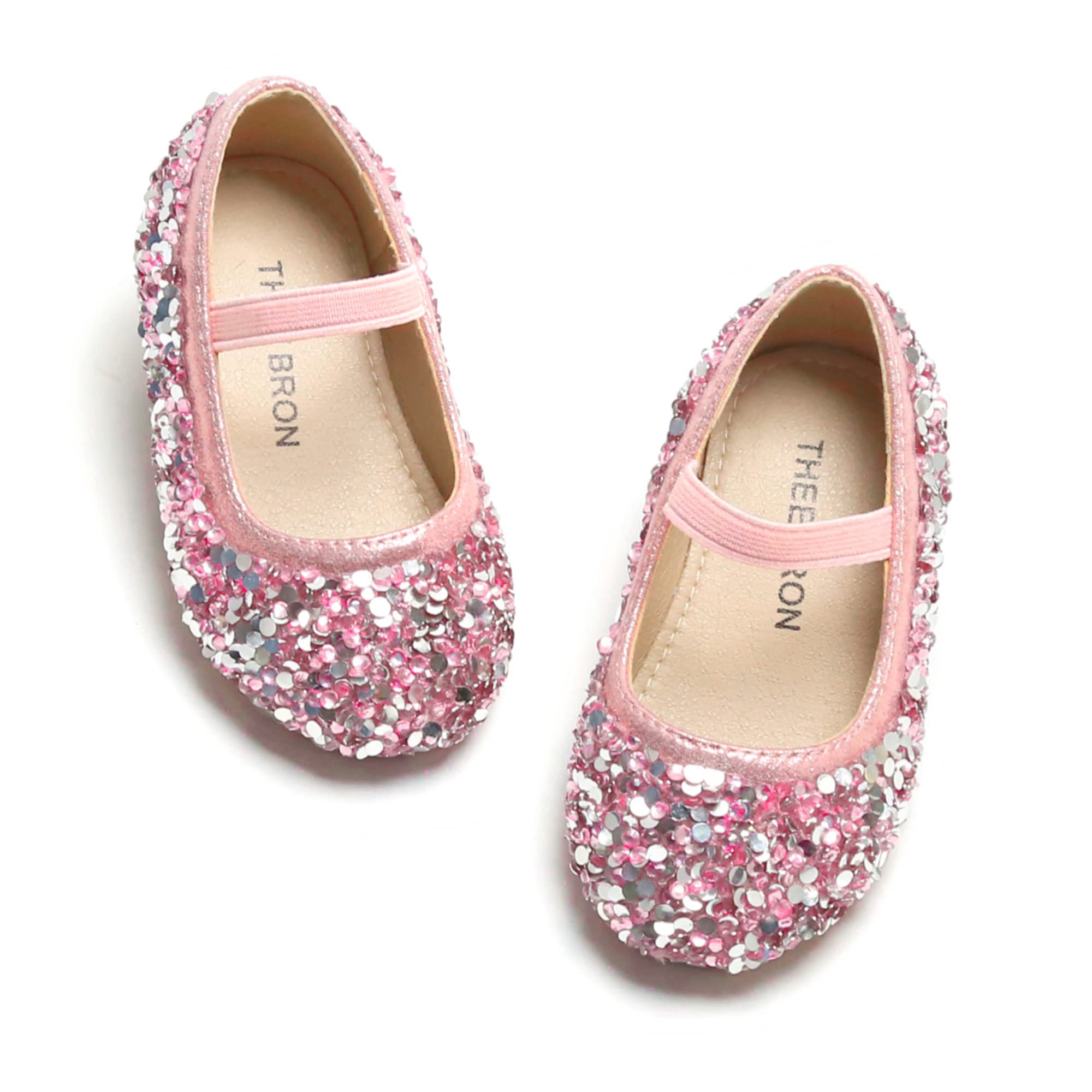 Toddler Girls Mary Jane Flats - THEE BRON Ballet Shoes for Baby Girls | Comfortable Dress Shoes for Weddings, Parties & Special Occasions