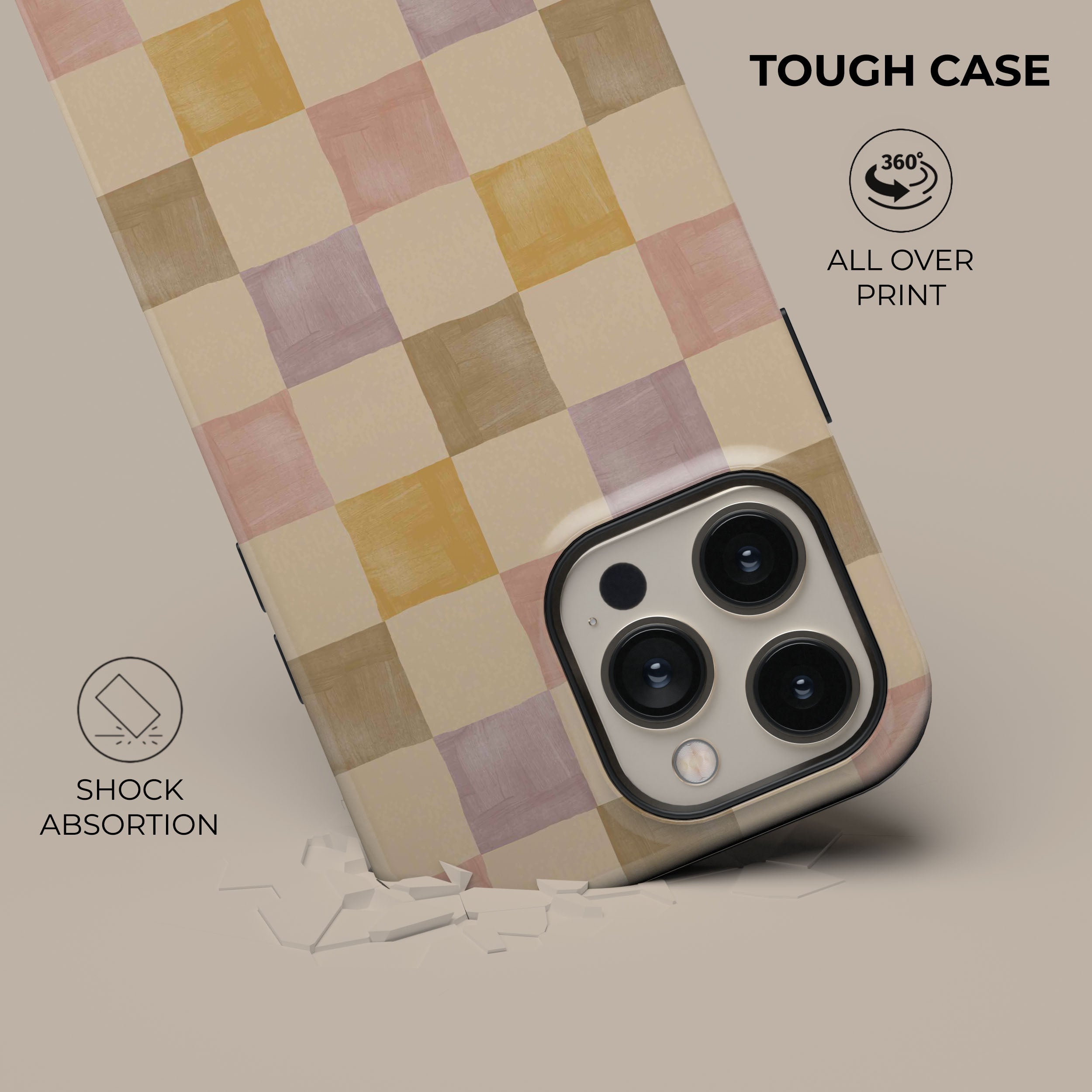 Pale Paradise Phone Case - Slim Protective Cover for iPhone & Android - Trendy Aesthetic Design for Everyday Use & Travel