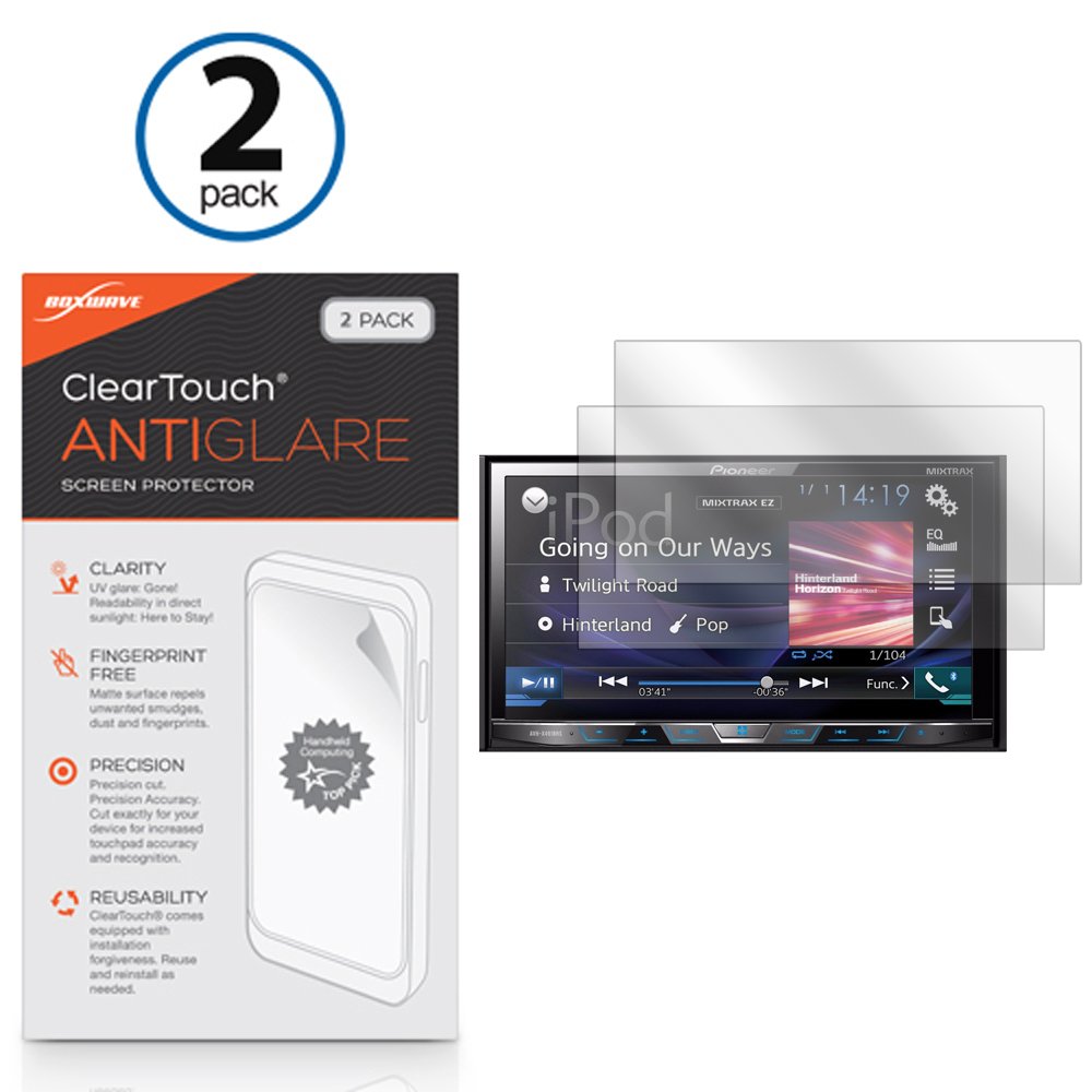 Pioneer AVH-X491BHS Screen Protector - Anti-Glare & Anti-Fingerprint (2-Pack) for Car Stereo Protection