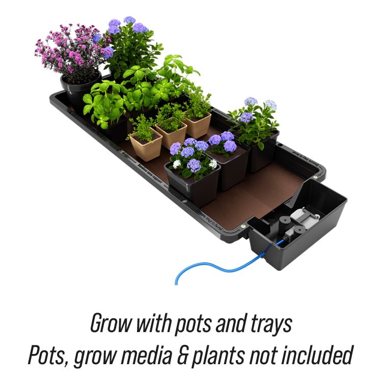 Autopot Tray2Grow Hydroponic System - Self-Watering Plant Grow Kit for Indoor & Outdoor Gardening - Perfect for Vegetables, Herbs, and Flowers