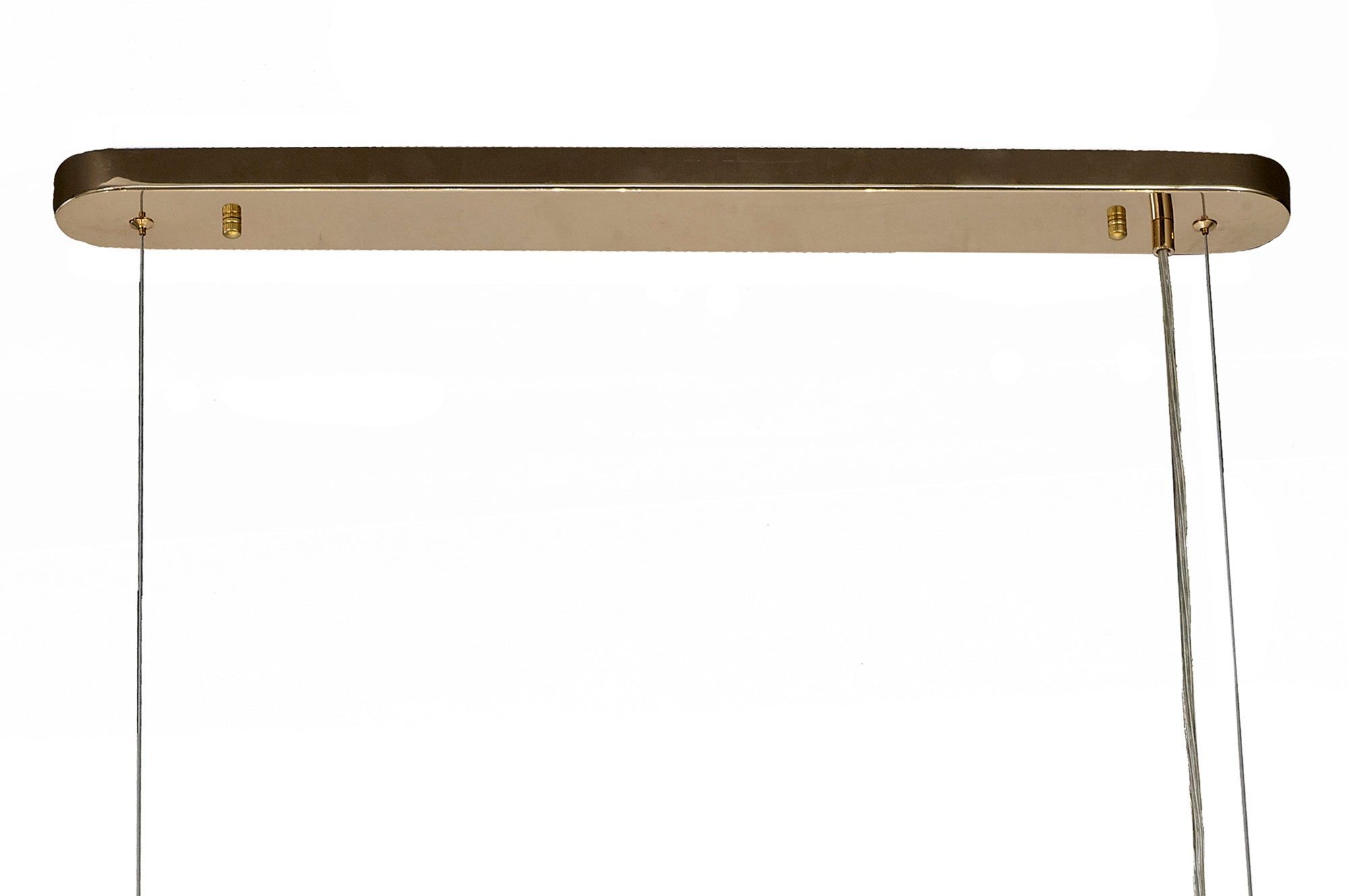 Bellagio Oblong Linear Pendant Light Fixture - 10/14 Light G9 Base in French Gold/Crystal or Chrome/Crystal - Perfect for Dining Room, Kitchen Island, or Entryway Lighting