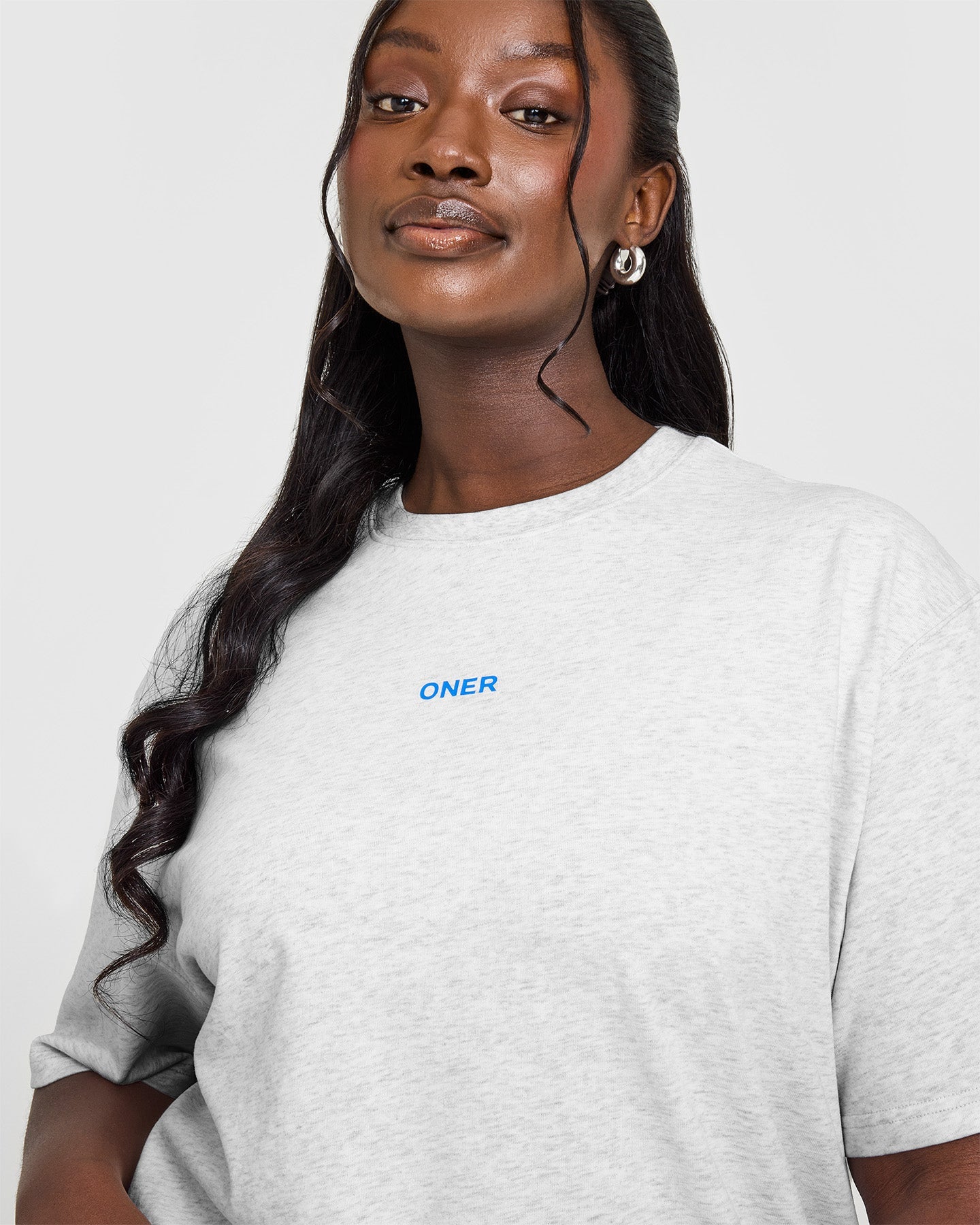 Premium Oversized Washed Cotton T-Shirt for Men & Women | Light Grey Marl | Comfortable Casual Wear for Everyday, Street Style & Lounge