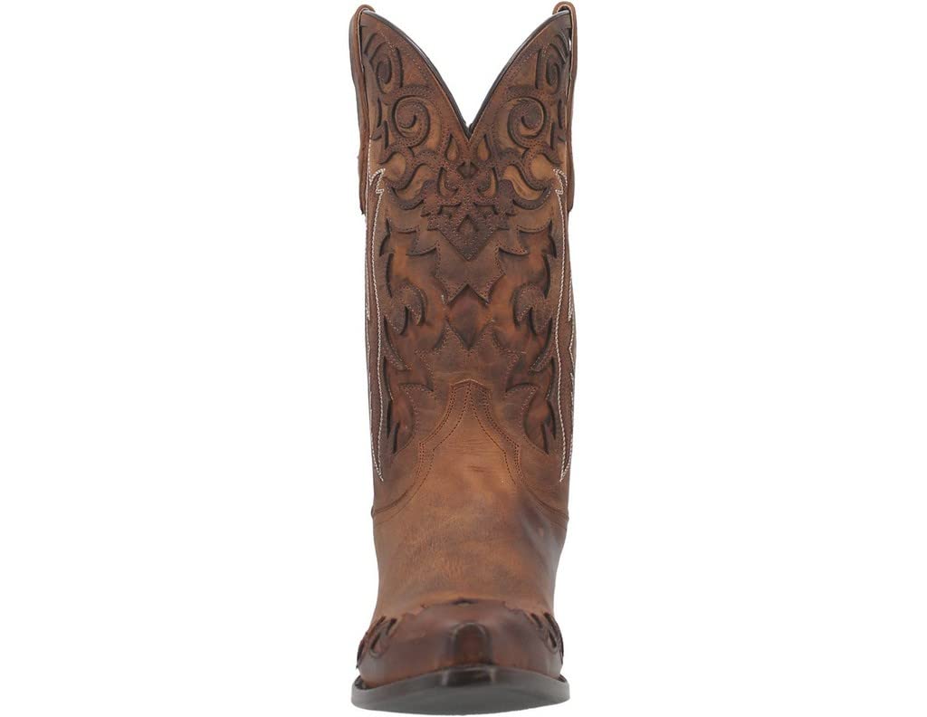 Dan Post Dark Tan Denton Men's Western Boots DP3179 - Genuine Leather Cowboy Boots for Men, Comfortable Riding & Work Boots - Perfect for Country Music Festivals, Rodeos & Western Fashion