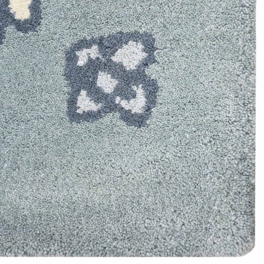 Hand Tufted Begonia Floral Area Rug - Soft Non-Slip Living Room Carpet for Bedroom, Nursery & Home Decor