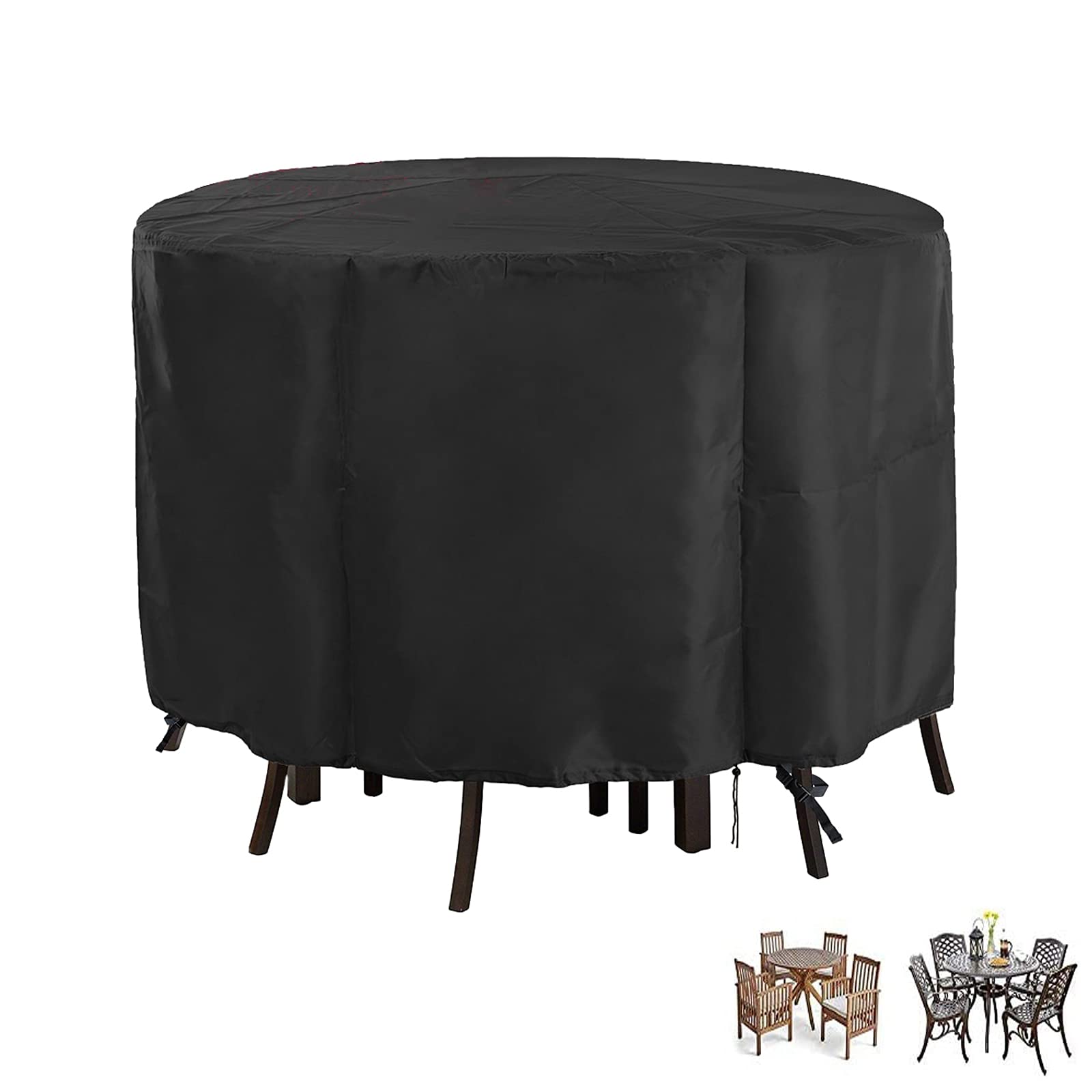 **Waterproof Round Bar Height Table and Chair Cover 90