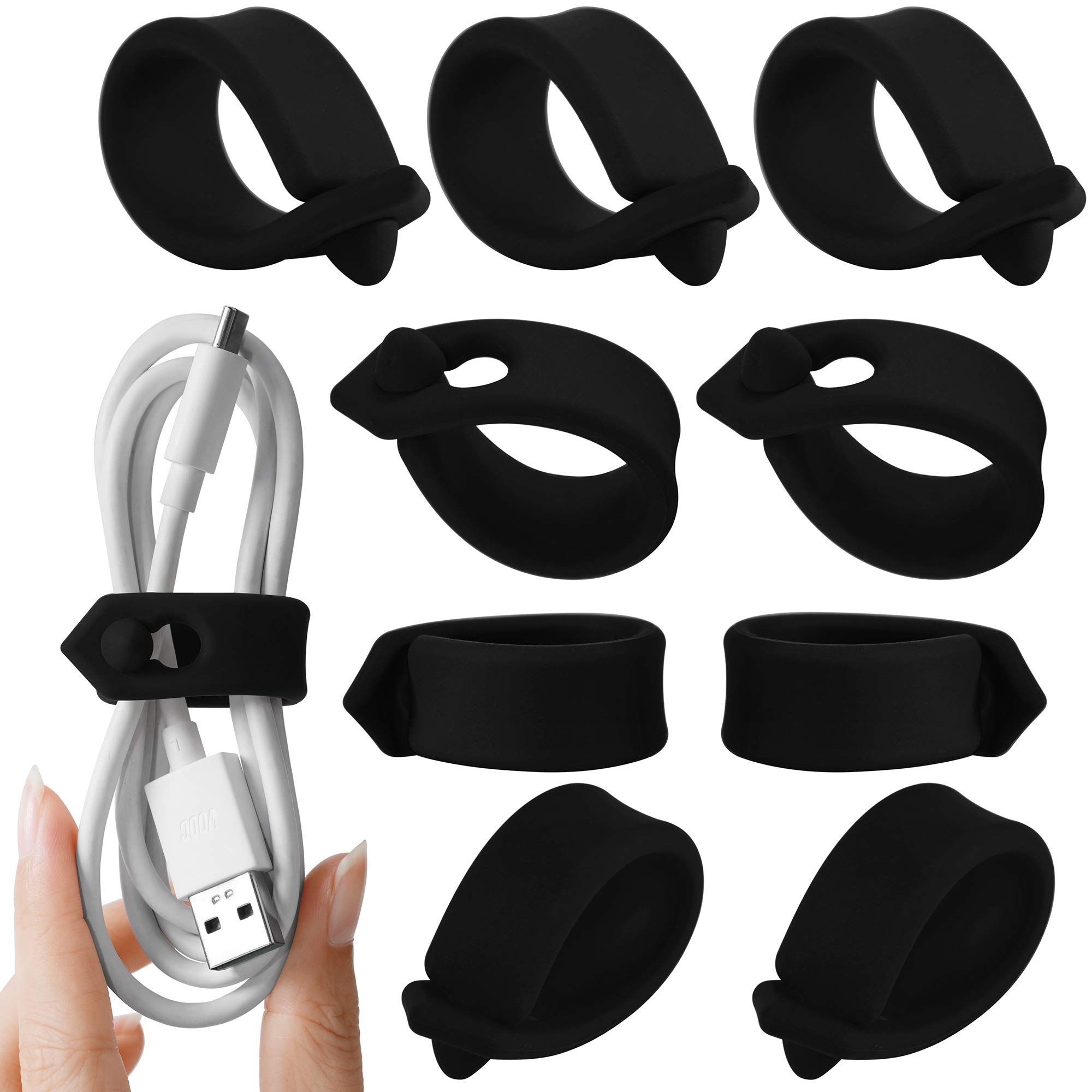 Reusable Cable Straps & Cord Organizer for Earbuds, Headphones, Earphones - Perfect for Travel, Office, and Home Use